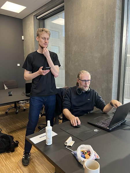 Snilld team working at office
