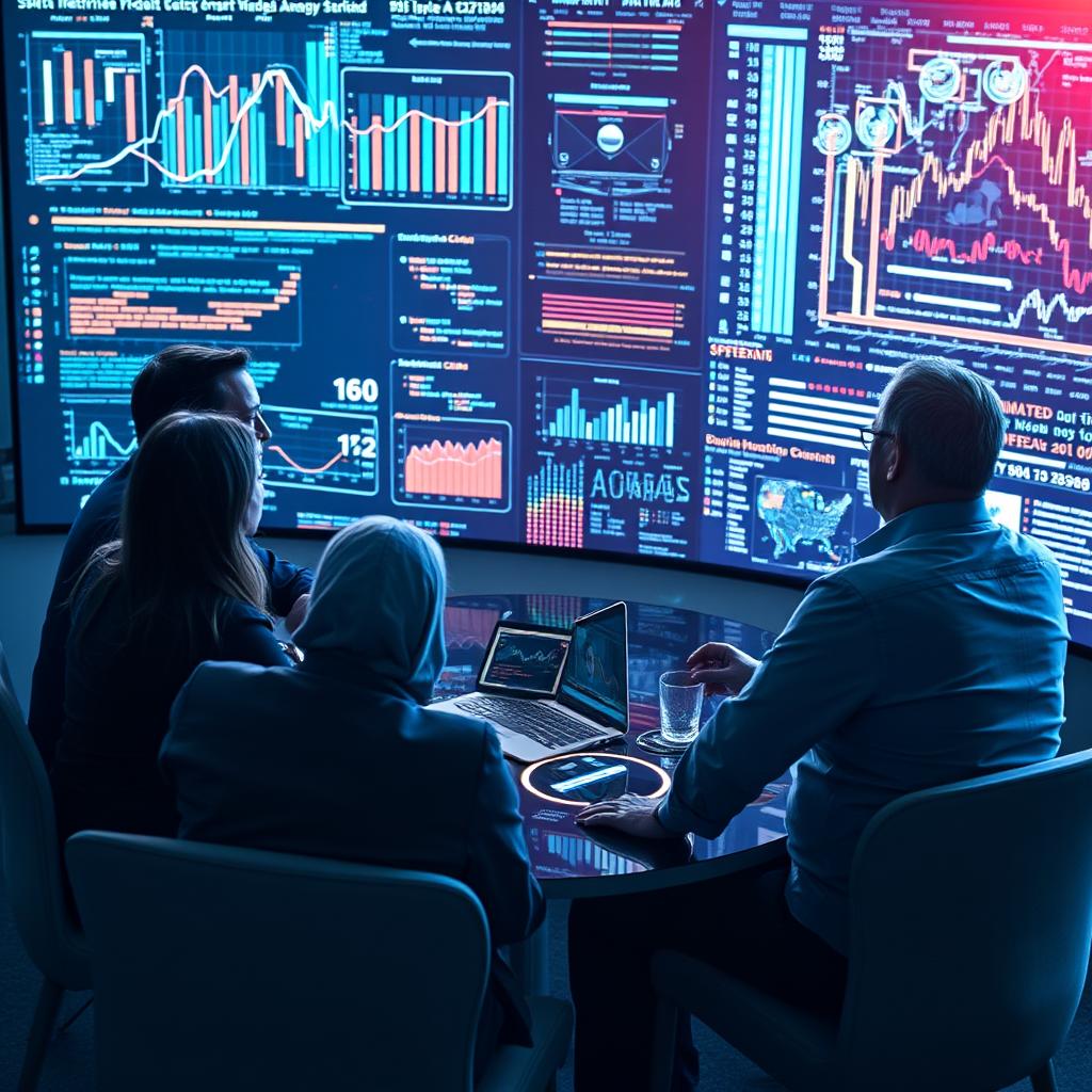 For at illustrere introduktionen til multimodal RAG kunne et fremragende billede være en komposition, hvor en gruppe forskere og udviklere sidder omkring et stort skærm-display fyldt med data, analyser og visualiseringer. Billedet fanger dynamikken i deres diskussion, med skærmens lys, der reflekteres i deres ansigtstræk, hvilket symboliserer den innovative og samarbejdsorienterede tilgang til AI-teknologi. Dette billede vil kunne fremhæve den menneskelige faktor i teknologisk udvikling og illustrere, hvordan visuel datafacilitering beriger den intellektuelle proces i multimodal RAG. Technisk set vil billedet være taget med en Canon EOS R5 med en RF 24-70mm f/2.8L IS USM linse. For at sikre detalje og klarhed vil eksponeringen være indstillet til ISO 800, blænde f/4 og en lukkertid på 1/60 sekund. Den centrale komposition vil være præget af gyldne snit-teorien for at lede beskuerens blik mod de nysgerrige ansigtstræk og den imponerende mængde data præsenteret på skærmen, hvilket underbygger den komplekse interaktion mellem teknologi og menneskelig intelligens. Redigeringen vil inkludere justering af kontrast og farvemætning for at fremhæve den energiske atmosfære, der kendetegner udviklingen af multimodal RAG.