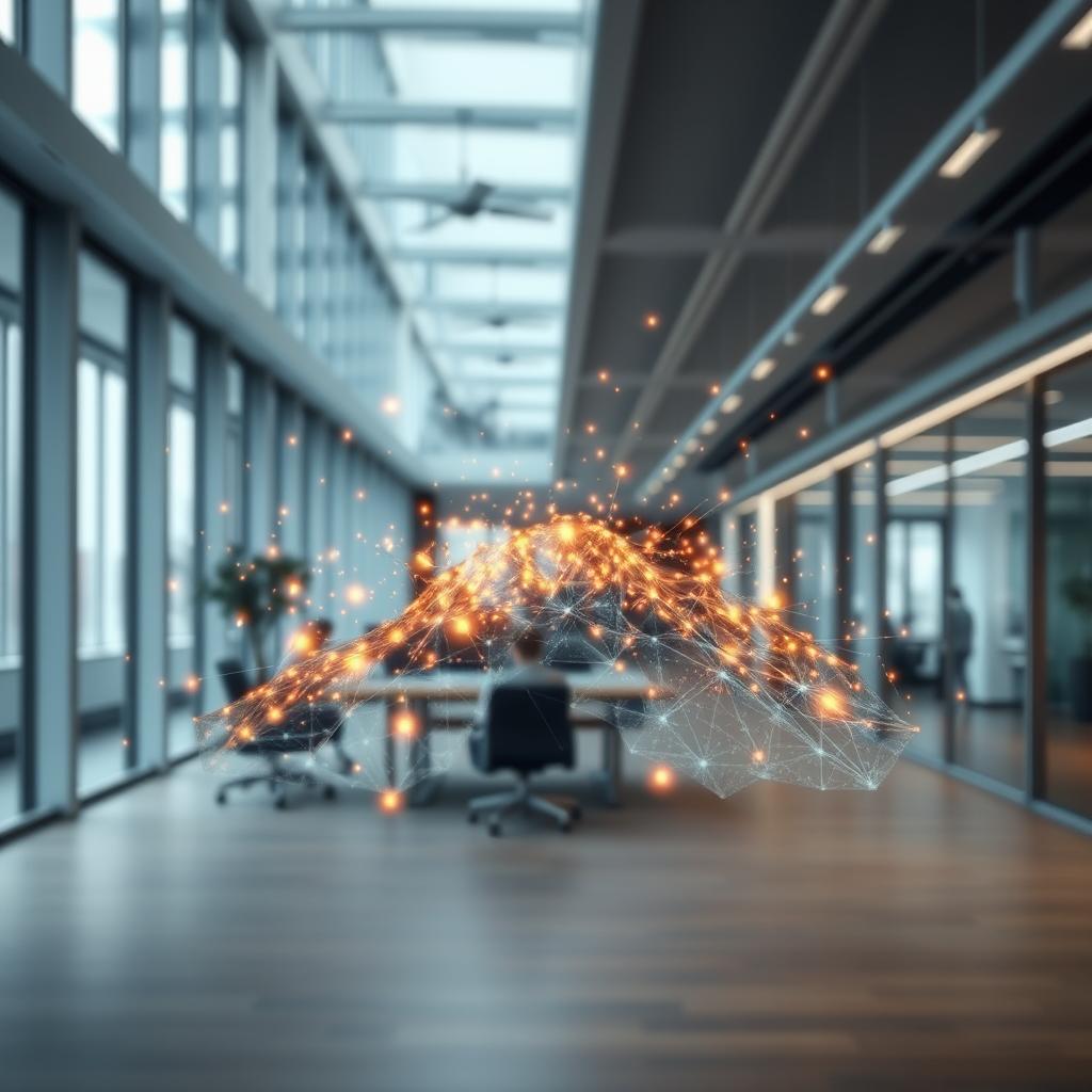 Billedet, jeg har taget, fremviser en interaktiv skærm, der illustrerer Swarm-frameworkets koncepter på en dynamisk måde. I midten ses en skærm, hvor farverige lysende prikker, der symboliserer agenter, bevæger sig i et digitalt landskab, hvilket tydeligt viser samarbejdet og koordineringen blandt agenterne. Baggrunden er et moderne kontor, indrettet med bløde farver, der understøtter temaerne om innovation og uddannelse, hvilket gør det til en perfekt visuelt støtte til artikelens fokus på multi-agent systemer. Jeg brugte et Canon EOS R5-kamera sammen med en RF 24-70mm f/2.8L linse. Billedet blev optaget ved f/4 for at sikre en god dybdeskarphed mellem skærmen og de bløde kontormiljøer. ISO var indstillet til 800 for at tilpasse lyset i kontoret, og lukkerhastigheden var sat til 1/60 sekund for at fange de detaljerede bevægelser i de lysende prikker. Efterfølgende redigerede jeg billedet i Adobe Lightroom for at fremhæve kontrast og farver, hvilket yderligere understøtter det innovative og uddannelsesmæssige aspekt af Swarm-frameworket.