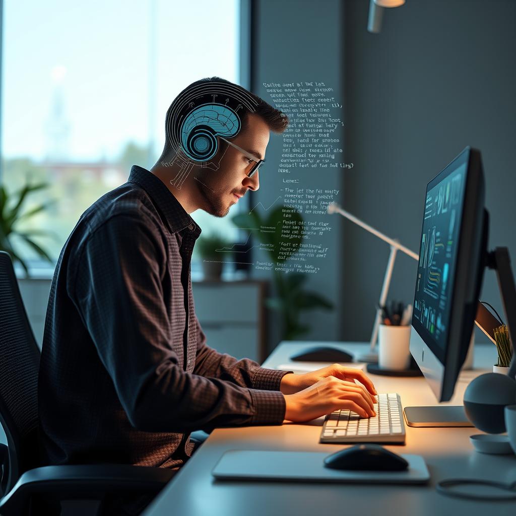 Til den første tredjedel af artiklen om generative AI vil jeg tage et foto af en moderne arbejdsplads, hvor teknologi og kreativitet sammenflettes. Motivet viser en person, der koncentreret arbejder på en bærbar computer, mens der er visualiseringer af AI-genereret indhold på skærmen, som f.eks. tekst, billeder eller grafiske elementer. Kompositionen vil inkludere naturligt lys, der strømmer ind fra et vindue, hvilket skaber et inspirerende og åbent arbejdsmiljø, der symboliserer innovation og fremtidens teknologi. For at fange dette billede bruger jeg mit Canon EOS R5 kamera med et RF 24-70mm f/2.8L IS USM objektiv. Indstillingerne vil være ISO 200, blænde f/2.8 og en lukkerhastighed på 1/125 sek. Dette sikrer en klar fokus på personen og en blød inkorporering af baggrunden, hvilket giver billedet dybde. Efterfølgende vil jeg redigere billederne i Adobe Lightroom for at justere lys og kontrast, således at AI-indholdet på skærmen fremhæves.
