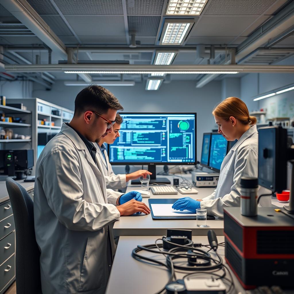 For at indfange essensen af DeepSeek's introduktion af deres åbne model R1, kunne et foto vise et laboratorium fyldt med moderne teknologi, hvor en gruppe forskere er dybt engagerede i at analysere data og udvikle AI-algoritmer. Dette billede vil illustrere den dynamik og innovation, der præger den kinesiske AI-virksomhed, mens de står over for udfordringerne fra vestlige firmaer. Billedet kan have en dyb fokus på skjermene med kodning og visualiseringer, hvor naturen af deres forskning fremgår. Til dette billede vil jeg anvende et Canon EOS R5 med en 24-70mm f/2.8 lens, eksponeret ved f/4 for at opnå en skarphed, der fokuserer på forskerne, mens baggrunden bløder lidt ud for at fremhæve dybden i scenen. ISO kunne sættes til 800 for at bevare detaljerne i både lys og skygge, og billedet vil blive redigeret med Adobe Lightroom for at justere kontrast og farvetone, så den moderne teknologi og den kreative proces fremhæves optimalt.
