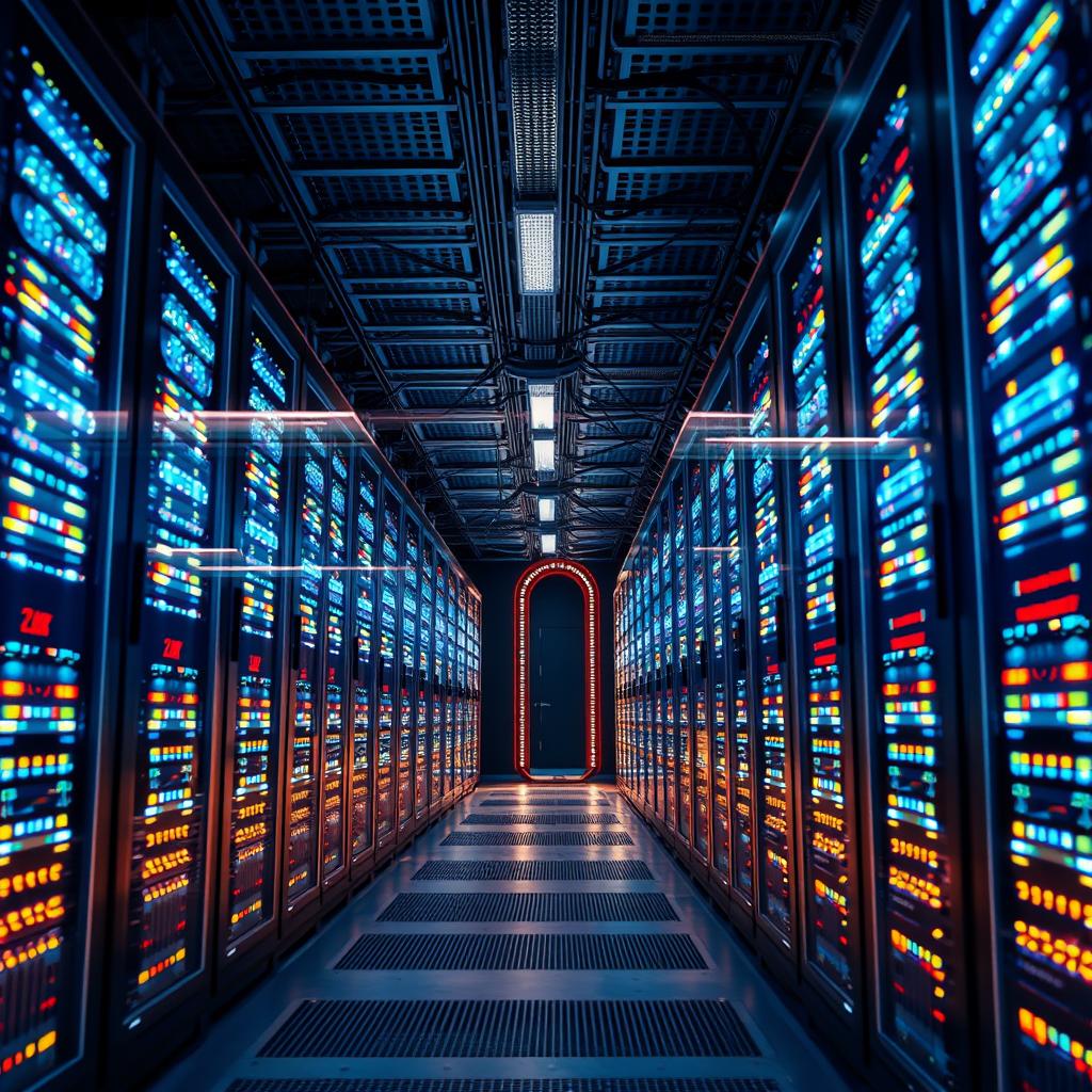 For at illustrere Yandex' innovative værktøj Perforator, ville jeg tage et foto af en moderne serverfarm, der tydeligt repræsenterer det teknologiske miljø, hvor værktøjet vil blive anvendt. Billedet ville have et bredt perspektiv, der fanger rækker af blinkende servere, hvor LED-lys kaster et futuristisk skær over det dæmpede rum. Jeg ville kompositere billedet, så fokus lagdes på et særligt område med en computerpark, hvilket symboliserer den effektive dataovervågning og optimering, som Perforator tilbyder. Den kolde belysning fra serverne ville være kontrasteret af varm kunstig belysning, der skaber en dynamisk atmosfære i det teknologiske miljø. Jeg ville bruge en Sony A7R IV sammen med en 24-70mm f/2.8 G Master linse til dette skud. Indstillingerne ville omfatte en lukkerhastighed på 1/60 sekunder, en blændeåbning på f/4 og ISO 800 for at sikre detaljerne fremhæves i det svage lys. I post-produktionen ville jeg justere farverne for at give billedet en mere futuristisk tone, samtidig med at jeg tilføjer skarphed til serverne, så det hele fremstår klart og engagerende. Dette billede vil ikke kun fange det visuelle aspekt af serverfarmen men også kommunikere essensen og potentialet i Yandex' Perforator, som repræsenterer optimering af IT-infrastruktur.