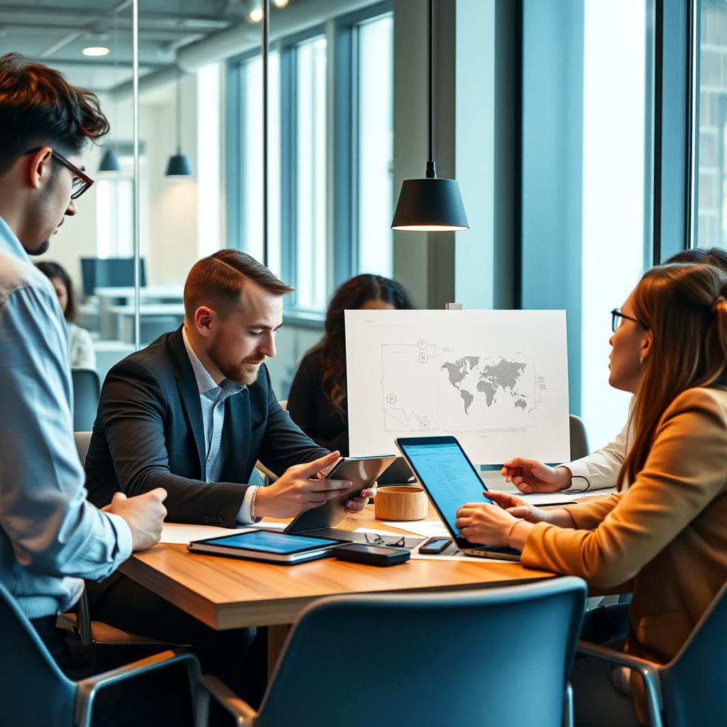 Til denne artikel ville et billede af en moderne arbejdsplads være ideelt, hvor en gruppe professionelle engagerer sig i brainstorming-aktiviteter ved brug af teknologi, som f.eks. tablets og laptops. Motivet ville vise en varieret gruppe mennesker i færd med at diskutere komplekse emner, muligvis med grafik eller diagrammer levende præsenteret på skærmene. Kompositionen ville centrere omkring interaktionen mellem personerne, som symboliserer den samarbejdende natur af beslutningstagning i nutidens teknologiske samfund. Billedet ville fange energien og dynamikken i et miljø, hvor sprogmodeller som OpenAIs O3 og Googles Gemini anvendes. Jeg ville anvende et Canon EOS R5-kamera parret med en RF 24-70mm f/2.8-linse for at få en skarp og klar dybde, der fokuserer på fordybelsen i gruppens aktiviteter. Eksponeringsindstillingerne kunne være 1/125 sek. ved f/4 og ISO 400 for at fange det naturlige lys, der strømmer ind gennem vinduerne, hvilket skaber en varm og indbydende atmosfære. Yderligere post-produktion kunne inkludere justering af kontrast og farvetone for at fremhæve teknologien og interaktionen, så billedet virkelig fanger essensen af den komplekse beslutningstagning, som artiklen beskriver.