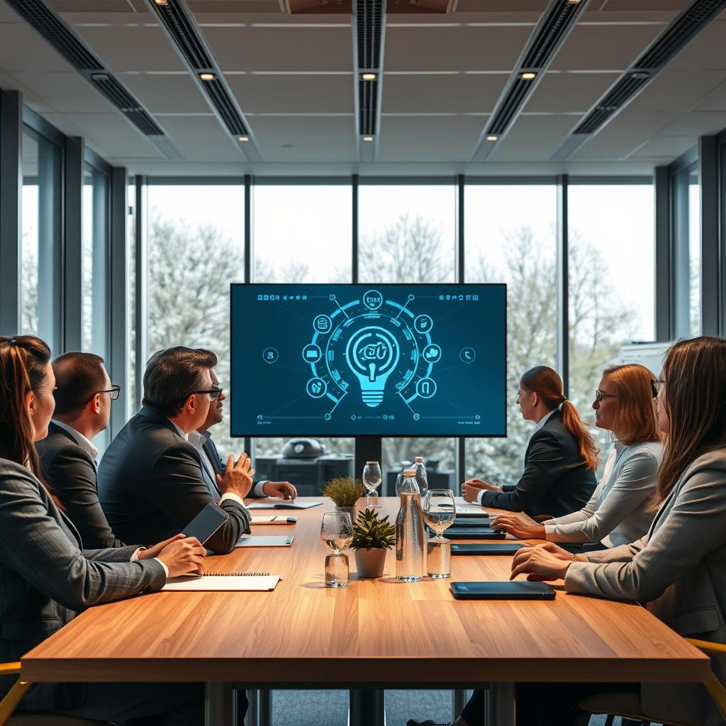 For den afsluttende del af artiklen om OmniHuman forestiller jeg mig et stiliseret billede, der viser en gruppeoplevning af professionelle, der diskuterer og evaluerer brugen af AI-teknologien. Billedet er sat i et moderne mødelokale med store vinduer, der tillader naturligt lys at strømme ind. I centrum står en stor skærm, der visualiserer en demo af OmniHuman i aktion. Kompositionen fremhæver engagementet og innovationen i diskussionen, med fokus på ansigtstræk og reaktioner fra deltagerne, der afspejler begejstring og undren. For at opnå dette billede anvender jeg en Nikon Z6 med et 35mm f/1.8 objektiv, som giver en skarp repræsentation af de mennesker, der interagerer, samtidig med at man opnår en blød bokeh i baggrunden. Jeg har indstillet ISO til 800 for at sikre lysstyrken i det naturlige lys, mens blændeåbningen er sat til f/4 for at holde hele gruppen i fokus. Efterfølgende redigerer jeg billedet i Adobe Lightroom, hvor jeg justerer farverne for at fremhæve det dynamiske miljø og den positive energi i rummet, hvilket perfekt komplementerer artikelens budskab om potentiel innovation og fremtidige muligheder.