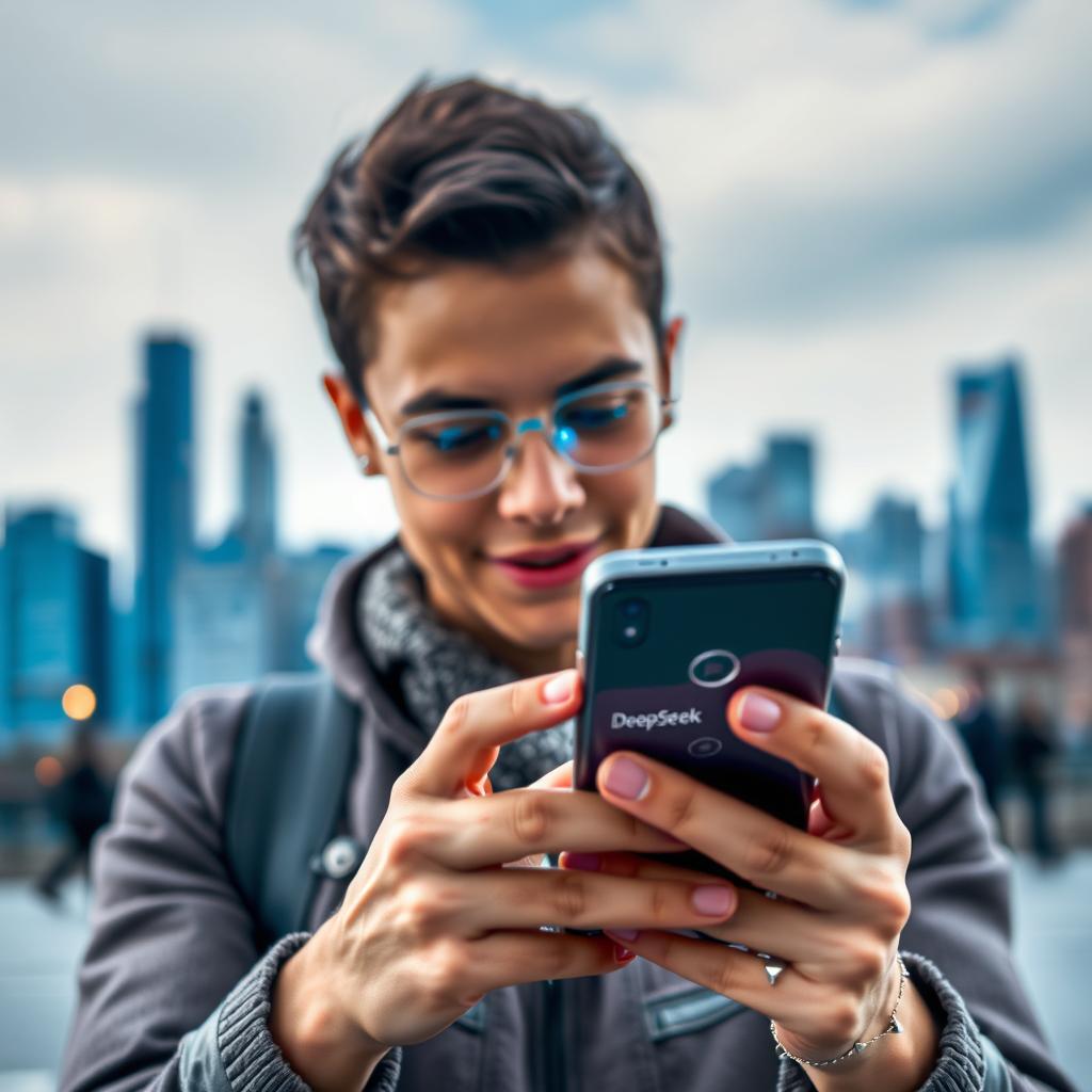 Til denne artikel foreslår jeg at tage et dynamisk billede af en person, der interagerer med DeepSeek-appen på en smartphone i en urban setting. Billedet skal fange personen i fokus med et udtryk af nysgerrighed og bekymring, symboliserende de etiske og sikkerhedsmæssige diskussioner omkring AI-teknologi. Baggrunden skal være en sløret skyline, der giver en følelse af det moderne teknologiske samfund, hvilket forstærker den kontrast, der er mellem innovation og data-privatliv. Jeg vil bruge et Canon EOS R5-kamera med et 50mm f/1.2 objektiv for at opnå en skarp fokus på motivet og en smuk bokeh-effekt i baggrunden. Indstillingerne vil være blænde f/1.2 for dybdeskarphed, lukkerhastighed på 1/200 sekunder for bevægelsesskarphed, og ISO på 200 for optimal lys balance. Redigeringen efterfølgende vil være minimalistisk, primært for at bibeholde de naturlige farver og skarphed, så billedet formidler den emotionelle dybde og relevans til den aktuelle debat om DeepSeek.