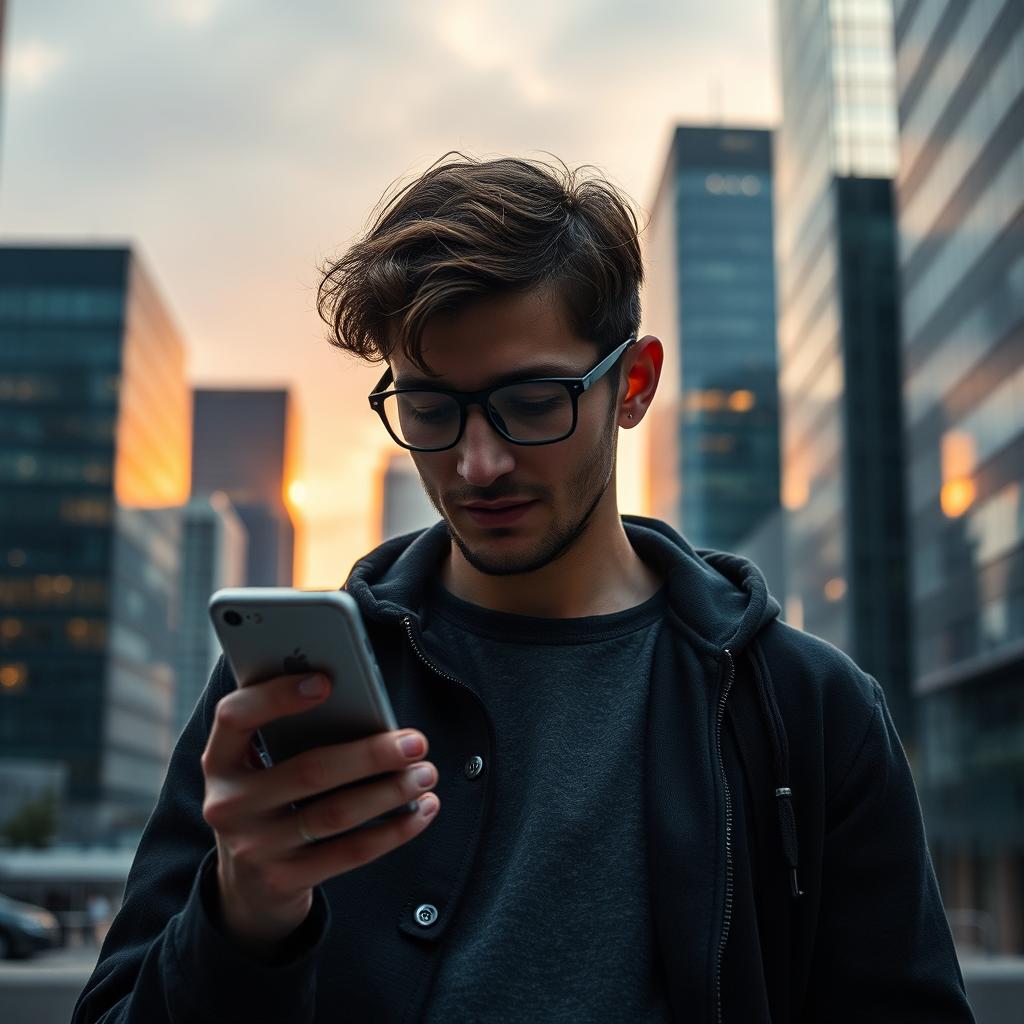 Til konklusionen af artiklen foreslår jeg et stærkt billede af en person, der står midt i et moderne urbant miljø, mens de ser på deres smartphone, hvor DeepSeek-appen er åben på skærmen. Motivets ansigt skal udtrykke en kombination af nysgerrighed og bekymring, hvilket effektivt fanger den ambivalens om teknologiens indflydelse på privatliv og sikkerhed. Den slørede skyline med glimt af lys i baggrunden skal give en følelse af det digitale samfund, hvor teknologi trods sit potentiale også bringer spørgsmål om etisk ansvar til overfladen. Billedet skal optages med et Canon EOS R5-kamera udstyret med et 50mm f/1.2 objektiv for at opnå en smuk dybdeskarphed. Jeg vil sætte blænden til f/1.2 for en markant separation mellem motivet og baggrunden, en lukkerhastighed på 1/200 sekunder for at sikre skarphed, og en ISO på 200 for at bibeholde billede-lykken i det bymiljø. Minimal redigering vil blive anvendt efterfølgende for at fremhæve de naturlige farver og intensivere den emotionelle appel i forhold til debatten om DeepSeek.