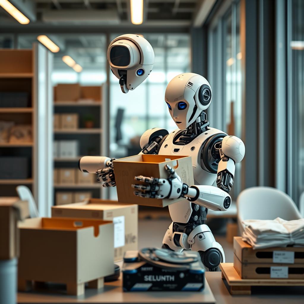 For en visionær afslutning på artiklen om Gemini Robotics kunne jeg tage et billede af en Gemini-robot i en kreativ interaktion med forskellige fysiske genstande i et moderne kontormiljø. Billedet kunne vise robotten, der kyndigt udfører en kompleks opgave som at organisere eller pakke genstande med en præcision, der illustrerer dens avancerede gribe- og manipulationskapabiliteter. Kompositionen vil være dynamisk, med fokus på robotten i handling, og vil inkludere tilpassede teksturer og farver, som smelter sammen med det moderne udstyr i baggrunden, hvilket muliggør en stærk fortælling om teknologiens integration i hverdagen. Jeg ville bruge en Nikon Z6 II med en 24-70mm f/2.8 linse for at opnå en detaljeret bokeh, der bringer robotten i fokus. Indstillingerne ville være blænde f/4 for at tillade tilstrækkeligt lys og samtidig begrænse baggrundens skarphed, mens eksponeringstiden kunne justeres til 1/125 sekund for at fange robotens bevægelser præcist. Belysningen ville være en kombination af naturligt lys fra et vindue og bløde LED-lamper for at fremhæve robotgenskaberne. Efterfølgende ville billedredigeringen i Adobe Lightroom inkludere justering af kontrast og farvetone for at maksimere det visuelt teknologiske udtryk, hvilket vil indfange den grundlæggende essens af Gemini Robotics og dens potentiale i fremtiden.