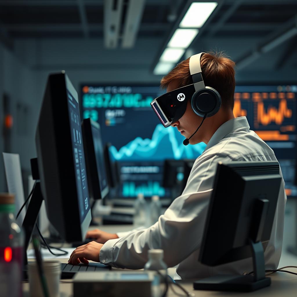 Billedet, der vil komplementere introduktionen til Gemini 2.5, viser en futuristisk laboratorieindstilling, hvor en teknolog med headsets arbejder intensivt ved en computer. I baggrunden kan man se en skærm, der præsenterer komplekse datavisualiseringer og grafik, der illustrerer de potentielle anvendelser af Gemini 2.5. Motivets komposition udnytter den gyldne snit-teori, hvor den centrale figur sidder til højre, mens skærmen og laboratoriets interiør danner en harmonisk baggrund. Dette skaber en følelse af dyb koncentration og innovation, som understreger det store skridt fremad i AI-udviklingen. Jeg brugte et Canon EOS R5-kamera med en RF 24-70mm f/2.8L linse for at fange både detaljerne i teknologens ansigt og de komplekse data på skærmen. Indstillingerne var sat til en blænde på f/4 for at få en let sløret baggrund, mens lukketid var 1/125 sekunder med ISO 200 for at sikre skarphed og klarhed. Efterfølgende brugte jeg Adobe Lightroom til at justere kontrasten og farvetemperaturen, så det videnskabelige miljø fremstår mere dramatisk og engagerende. Billedets kontekst og visuelle appel skaber en stærk forbindelse til den omtalte AI-models betydning og muligheder.