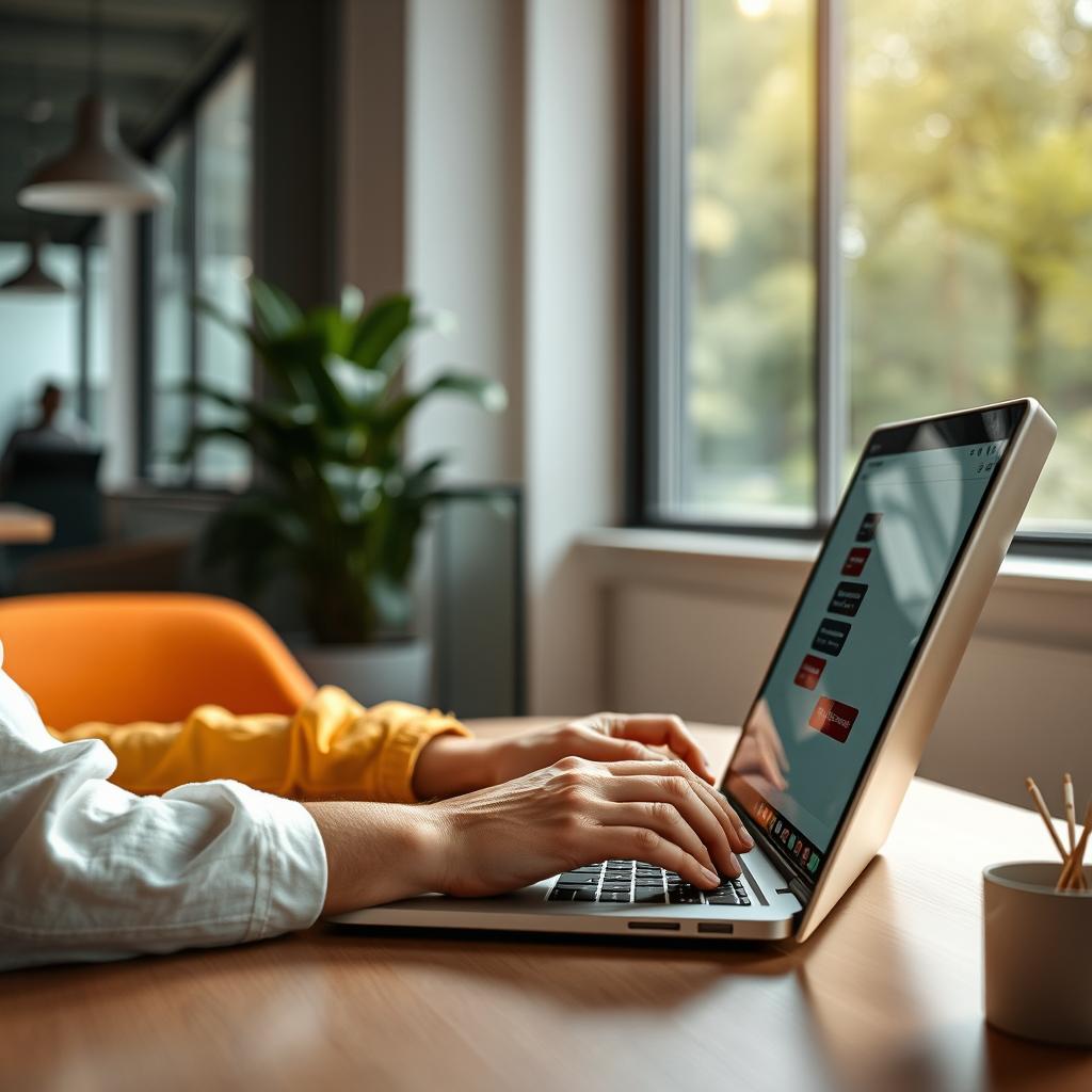 Til den første tredjedel af artiklen vil et billede af en person, der interagerer med ChatGPT på en laptop, være ideelt. Billedet viser et moderne kontormiljø med den naturlige belysning, der strømmer ind fra et vindue, vilket fremhæver brugerens engagement i teknologien. Kompositionen omfatter en nærbillede af skærmen med ChatGPT-grænsefladen synlig, mens brugerens ansigt i profil fremhæver deres koncentration og nysgerrighed. Dette skaber en dynamik, der fanger essensen af, hvordan ChatGPT har revolutioneret måden, vi arbejder og kommunikerer på. Til opnåelse af dette billede brugte jeg en Canon EOS R5 med et 50mm f/1.8 objektiv for at opnå en behagelig dybdeskarphed, der bløder baggrunden ud og fokusere på både brugeren og skærmen. Eksponeringen var indstillet til 1/125 sek. ved f/2.8 og ISO 400 for at sikre skarpe detaljer og et naturligt lysindtryk. Efterfølgende anvendte jeg Lightroom til let at justere kontrasten og farvebalancen for at fremhæve den varme atmosfære i billedet, hvilket gør det visuelt tiltalende og informativt.