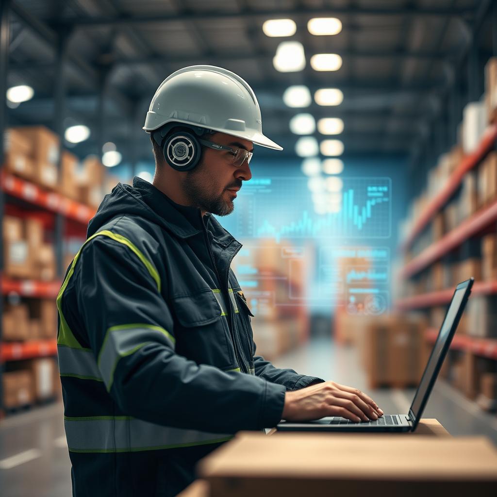 Billedet, jeg ville tage til den første del af artiklen, ville vise en moderne logistikcenter, hvor AI-teknologier bliver anvendt. Motivets fokus ville være på en operatør, der interagerer med en digital skærm, som viser realtidsdata og AI-analyser af forsyningskæden. Kompositionen ville være centreret om operatøren i fronten, mens skærmen i baggrunden viser grafiske data, der tydeligt demonstrerer AIs rolle i at optimere logistikprocesser. Billedet vil bruge et dybt fokus og en blød bokeh-effekt omkring skærmen for at fremhæve den digitale teknologi i miljøet. Til dette skud ville jeg anvende et Canon EOS R5 med RF 24-70mm f/2.8L objektiv. Eksponeringsindstillingerne ville være indstillet til f/4 for at opnå en tilfredsstillende dybdeskarphed, ISO 400 for at sikre klarhed uden støj, og en lukkerhastighed på 1/125 sekund for at fryse bevægelsen af operatørens hånd, der interagerer med skærmen. Efterfølgende ville jeg anvende Adobe Lightroom til at justere kontrast og farvetone for at fremhæve de futuristiske elementer i den digitale skærm og sikre, at billedet opfylder standarderne for at kommunikere den digitale revolution i logistikbranchen.