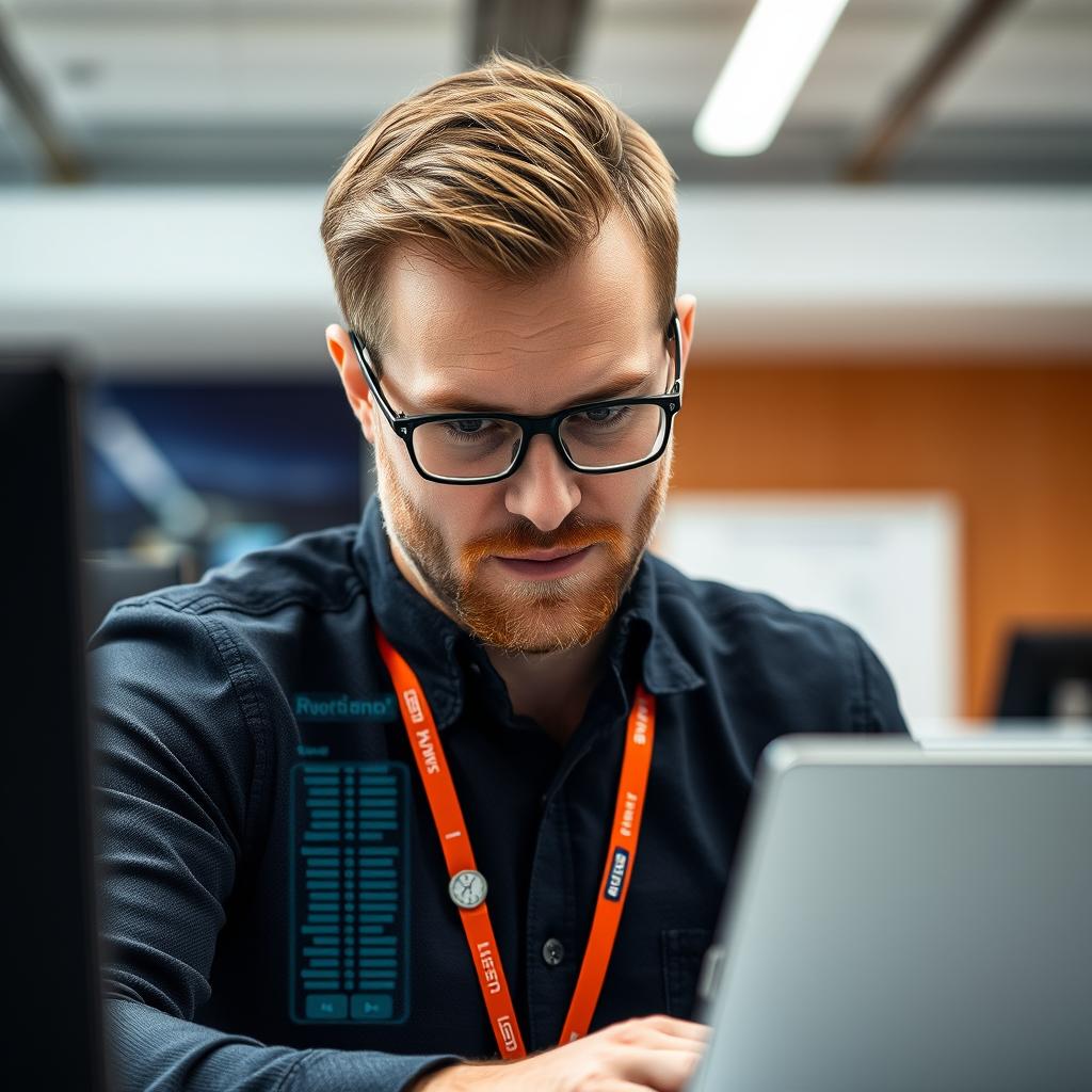 Til den afsluttende del af artiklen vil jeg tage et billede, der fanger essensen af Twins innovation inden for AI og automatisering, med fokus på det dynamiske samarbejde med Qonto. Billedet vil vise en medarbejder engageret i at arbejde med 'Invoice Operator' på en moderne arbejdsplads. Kompositionen vil inkludere en nærbillede af medarbejderens ansigt, der stråler af koncentration, mens skærmen i baggrunden illustrerer interaktionen med systemet – måske med visuelle data, der demonstrerer effektiviteten af automatisk fakturabehandling. Jeg vil anvende en Sony A7 III med en 35mm f/1.8-linse for at opnå en stærk dybdeskarphed, der fremhæver medarbejderen, mens baggrunden forbliver kunstnerisk uklar. Kameraindstillingerne vil inkludere en lukketid på 1/100 sekund og ISO 250 for at fange de blødt oplyste elementer fra kontoret. Efterfølgende vil jeg redigere billedet i Lightroom for at justere farver og kontrast, hvilket vil skabe en moderne og inspirerende stemning, der stemmer overens med artiklens tema om digital transformation og fremtidens AI-løsninger.
