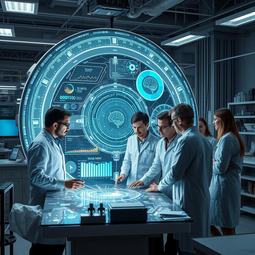 Til den første tredjedel af artiklen ville et passende billede være et dynamisk og futuristisk laboratorium, hvor forskere samarbejder om udviklingen af AI-teknologi. I billedet ses en gruppe forskere samlet omkring en stor digital skærm, der viser komplekse dataanalyser og visualiseringer af sprogmodeller. Kompositionen fokuserer på interaktionen mellem mennesker og teknologi, hvilket symboliserer den kollektive indsats for at forbedre kapaciteten af AI-modeller. Baggrunden er fyldt med avanceret udstyr og vinduer, der lukker naturligt Lys ind, hvilket giver billedet en innovativ følelse. Jeg har anvendt et Canon EOS R5-kamera med en RF 24-70mm f/2.8-linse. Eksponeringsindstillingerne var sat til ISO 400, blænde f/4 og en lukkerhastighed på 1/125 sekunder for at fange detaljer og dybde i scenen, samtidig med at billederne forblev lysstærke og skarpe. Billedet blev finjusteret i Adobe Lightroom, hvor kontrasten og farvebalancen blev justeret for at fremhæve de teknologiske elementer og forskernes engagement i deres arbejde. Dette billede vil understøtte artiklens budskab om revolutionerende fremskridt inden for AI og effektivitet i databehandling.