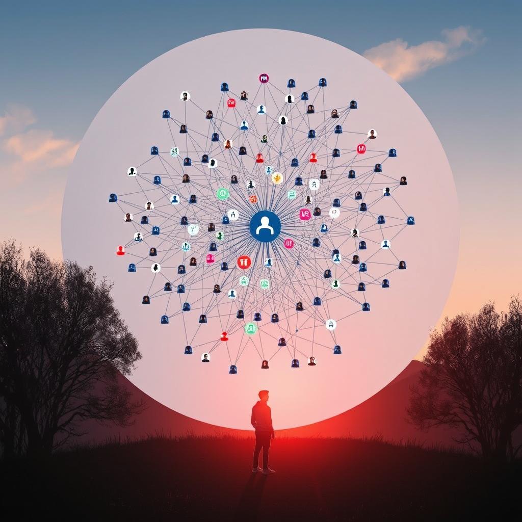 For at illustrere den første tredjedel af denne artikel, forestiller jeg mig et skarp og dynamisk billede, der fremhæver det presserende emne om AI-manipulation på sociale medier. Billedet kunne forestille en grafik, hvor en stor skærm viser en kompleks netværksgraf af AI-drevne profiler, der interagerer med hinanden, mens en person står i forgrunden og ser på skærmen med et udtryk af både undren og bekymring. Kompositionen skal være asymmetrisk for at understrege den kaotiske og involverede karakter af AI-manipulationen, samtidigt med at der skabes en stærk visuel kontrast mellem det digitale miljø og den analoge bruger. Teknisk set ville jeg anvende et Canon EOS R5 med en 24-70mm f/2.8 zoomlinse for at opnå en dybdeskarphed, der fokuserer på skærmens indhold, mens personen i forgrunden er let sløret. Med en eksponeringstid på 1/125 sek. ved f/4 og ISO 800 ville jeg sikre klart og detaljeret billede af både skærm og motiv. Efter billederne er taget, ville jeg anvende Adobe Lightroom til at justere kontrasten og metningerne, så den digitale stemning står frem i det samlede billede, og dermed kommunikere det komplekse og dynamiske emne i artiklen effektivt.