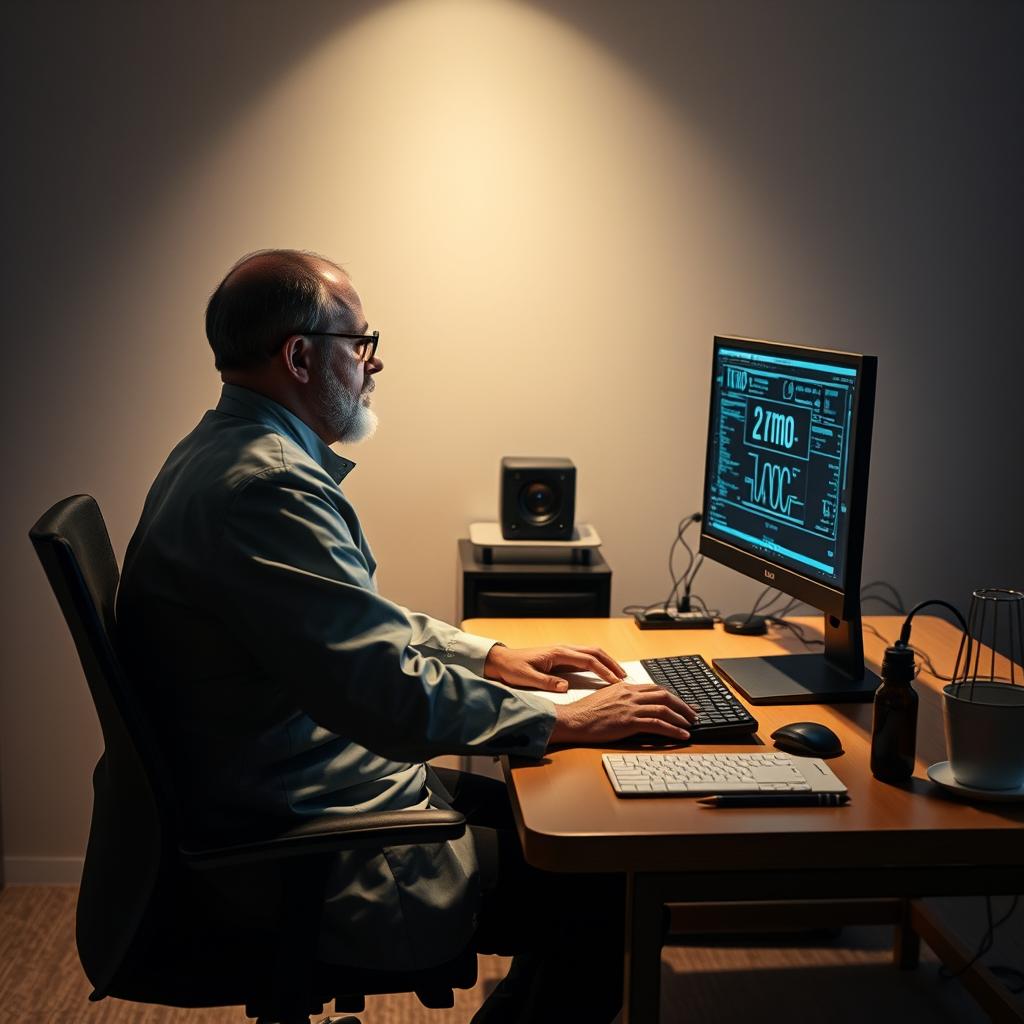 Til den sidste del af artiklen kunne jeg fange et udtryk af forberedthed og mådehold i et billede, der viser en it-chef, der sidder ved sit skrivebord med Qwen2.5-Omni-3B åben på skærmen. Motivets centrale element ville være skærmbilledet, som fremhæver en brugergrænseflade til prototyping, mens it-chefen overvejer de strategiske implikationer af AI-produktet. For at skabe en atmosfære af eftertænksomhed og refleksion, ville jeg anvende meget blødt indirekte lys, så jeg kunne formidle en varm, men fokuseret stemning, hvor det teknologiske og det menneskelige mødes. Jeg ville benytte et Nikon Z6 II med en 50mm f/1.8 linse, hvilket for alvor vil fremhæve it-chefen og skærmens indhold, mens baggrunden stilles let sløret for ikke at tage fokus fra motivet. Eksponeringen ville være sat til ISO 200, blænde f/2.8 og lukketid på 1/60 sekunder. Efterfølgende vil jeg benytte Adobe Lightroom til at justere kontrasten og farvetemperaturen, så billedet understøtter fortællingen om den holdbare og strategiske udforskning af Qwen2.5-Omni-3B som et værktøj for små og mellemstore virksomheder. Dette billede vil skabe en visuel forbindelse til artikelens betydning, der fremhæver den strategiske tilgang til AI-implementering.