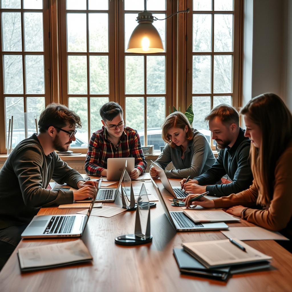 Til den afsluttende del af artiklen om Llama Prompt Ops forestiller jeg mig et foto, der fanger essensen af det nye værktøjs potentiale. Billedet vil vise et team af udviklere, der engageret diskuterer ved et skrivebord, hvor laptops og papirnotater er spredt omkring dem. Motivets komposition vil anvende en dynamisk opstilling, hvor ansigtstrækene afspejler koncentration og entusiasme, mens bølgende lys fra et vindue illuminerer rummet. Der vil være en tydelig skærm i fokus, der præsenterer Llama Prompt Ops' interface, som symboliserer værktøjets hjørnesten i deres samarbejde. Jeg planlægger at bruge min Canon EOS R5 sammen med RF 24-70mm f/2.8L-linsen med en blænde på f/4 og en eksponeringstid på 1/60 sek. for at fange både dybdeskarphed og et klart fokus på teamets interaktion. Billedet vil blive taget i et kontormiljø med naturligt lys trækkende ind, og jeg vil efterfølgende bruge Adobe Lightroom til at justere lysstyrke og nuancer for at fremhæve den innovative atmosfære. Dette billede vil ikke blot illustrere de fordelene ved Llama Prompt Ops, men også formidle den samarbejdende ånd, der driver teknologiens udvikling i virksomheder.