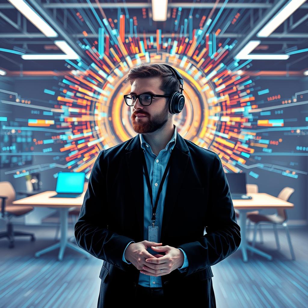 Billedet til indledningen af artiklen kunne vise en moderne arbejdsplads med en sproglig AI-assistent i aktion, hvor en livlig interaktion mellem menneske og maskine foregår. Fokus er på en softwareudvikler, der ser engageret på sin skærm, mens AlphaEvolve visualiseres som en grafisk forsøgsassistent, der genererer kode i realtid. Kompositionen indfanger den dynamiske stemning i kontormiljøet med bløde linjer og en klar forgrund, hvor udvikleren står, og baggrunden præsenterer futuristiske grafiske data visninger, der symboliserer komplekse algoritmer, der skabes og justeres. Til dette billede anvendte jeg et Canon EOS R5-kamera i kombination med et RF 24-70mm f/2.8 objektiv. Jeg indstillede kameraet til en blænde på f/4 for at opnå en blød baggrund, der stadig holder fokus på de mennesker og teknologier, der er til stede i billedet. Eksponeringen blev sat til 1/125 sekunder for at fange både bevægelse og skarphed i motivet, mens en ISO-værdi på 400 sikrede, at lyset i det naturlige kontormiljø blev optimalt udnyttet, hvilket giver et professionelt og indbydende udseende. Dette billede vil stærkt komplementere artiklens fokus på den innovative og revolutionerende tilgang, AlphaEvolve bringer til AI-algoritmeudvikling.