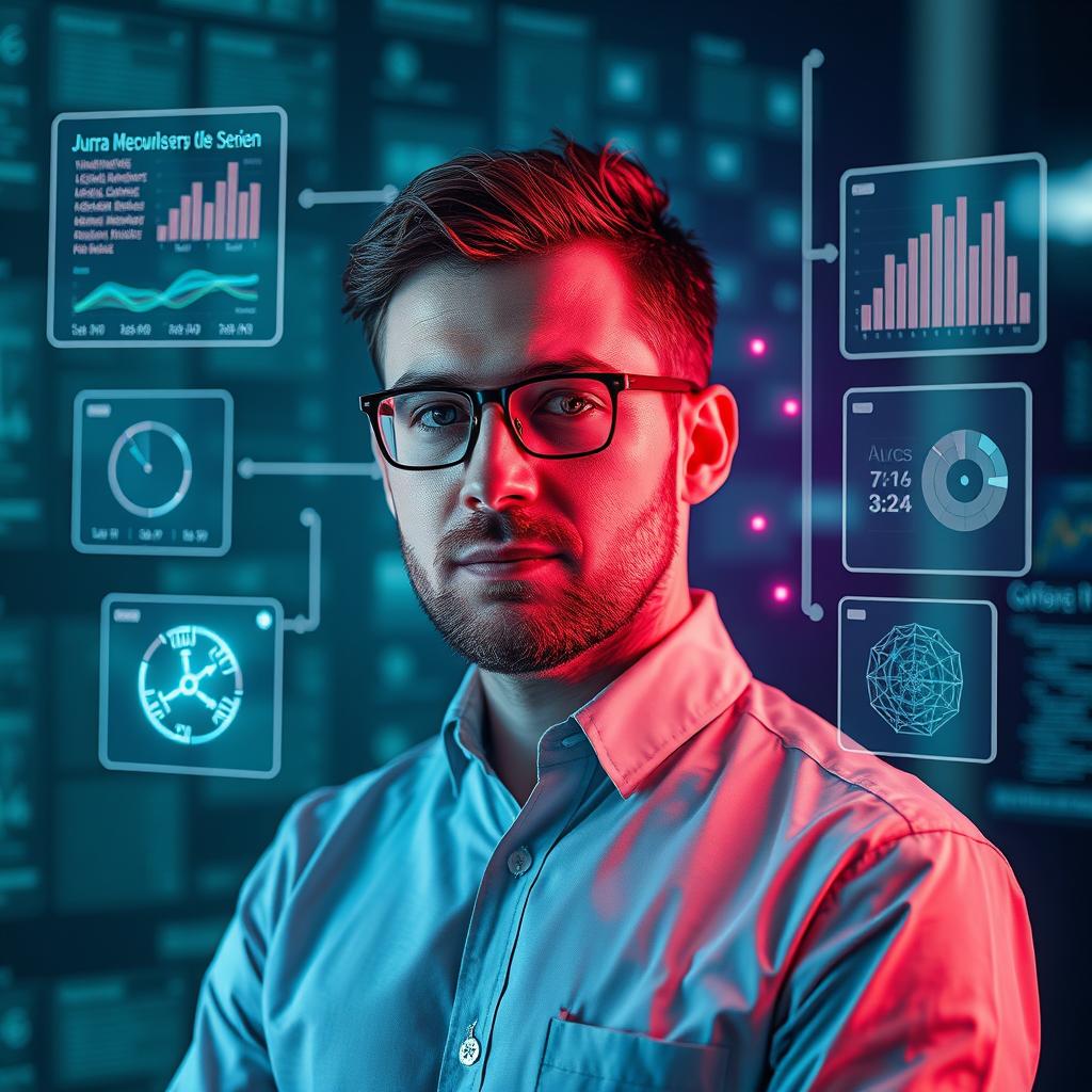 Billedet, der vil komplementere artiklen, kunne være en dynamisk optagelse af en medarbejder, der interagerer med en AI-drevet datavisualiseringsplatform. Kompositionen ville følge tredelingsteorien, hvor medarbejderen er placeret til venstre i billedet med flere skærme i baggrunden, der viser livlige dataanalyser, diagrammer og AI-kommunikationsvinduer. Dette vil illustrere den sømløse integration af menneske og teknologi, som artiklen fremhæver. Teknisk set vil jeg anbefale at anvende et DSLR-kamera som Canon EOS 5D Mark IV med en EF 24-70mm f/2.8-linse for at fange detaljerne. En blændeåbning på f/4 ville sikre, at både medarbejderen og skærmene er i fokus, mens en lukkerhastighed på 1/125 sekunder forhindrer bevægelsessløring. Post-produktion i Adobe Lightroom kan justere lysbalance og kontrast, hvilket giver billedet en moderne og professionel fremtoning, som understøtter artiklens fokus på tilgængeligheden af data og AI-teknologi i erhvervslivet.