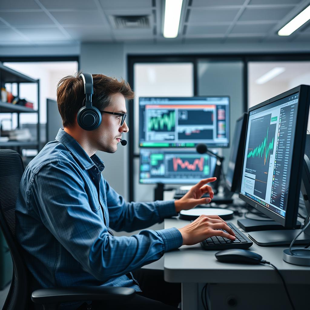 Til den midterste del af artiklen om Meta og New York Universitys samarbejde om semi-online reinforcement learning, ville et billede af en forsker, der arbejder ved en computer i et moderne, teknologisk lab, være ideelt. Motivets fokus på forskeren, der koncentret sig om en skærm, med grafikker og data om sprogmodeller synlige, vil fremhæve den intense analyse og dedikation, der kræves for at optimere AI-teknologier. Kompositionen vil kunne bruge det gyldne snit med forskeren placeret til venstre og skærmen til højre, hvilket skaber en naturlig visuel strøm. Til fotograferingen anvendes et Canon EOS R5 med en RF 24-70mm f/2.8L linse for at fange detaljerne og give en blød bokeh-effekt, der trækker opmærksomheden mod forskeren. Indstillingerne vil være ISO 800, blænde f/4 og en lukketid på 1/125 sekunder for at sikre skarphed, samtidig med at der er tilstrækkelig lys fra labbelysningen. Post-produktionen vil inkludere justeringer af kontrasten og farvetemperaturen i Adobe Lightroom for at fremhæve det futuris