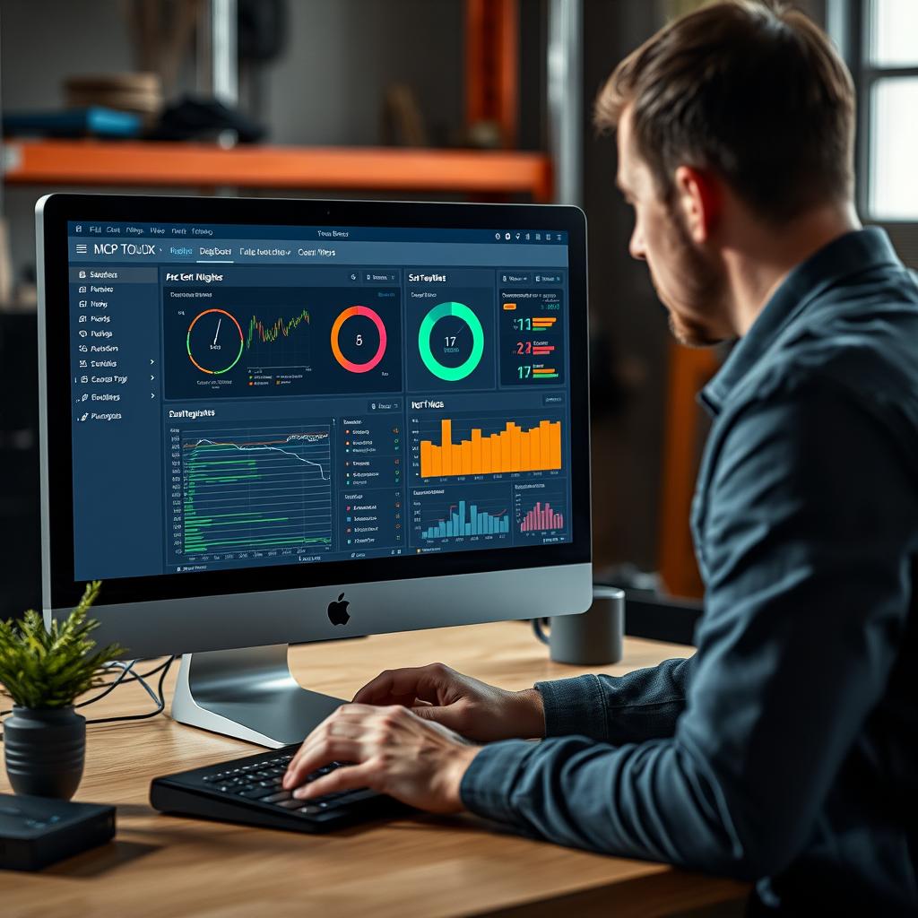 Til den midterste sektion af artiklen, kan et billede af en computer, der viser et interaktivt dashboard for MCP Toolbox, være ideelt. Kompositionen kan inkludere en professionel udvikler, der arbejder med værktøjet, hvor skærmen fremhæver dataforespørgsler i real-time. Dette vil vise, hvordan MCP Toolbox bruges i praksis og understøtte det centrale budskab om enkelthed og effektivitet. Jeg vil anvende et Canon EOS R5-kamera med RF 24-70mm f/2.8-linse for at opnå en skarp dybdeskarphed, der tiltrækker fokus på skærmen og udvikleren i forgrunden.
Billedet vil blive taget med en lukkehastighed på 1/200 sekunder ved en blændeåbning på f/4 for at sikre tilstrækkeligt lys og detaljegrad, samt en ISO-værdi på 800 for at fange den naturlige belysning i kontoromgivelserne. Efterfølgende vil jeg anvende Adobe Lightroom til at justere kontrasten og farvetone for at fremhæve skærmens data og give et energisk, men professionelt udtryk. Billedets detaljer vil fungere som en visuel støtte til teksten om, hvordan AI-agente