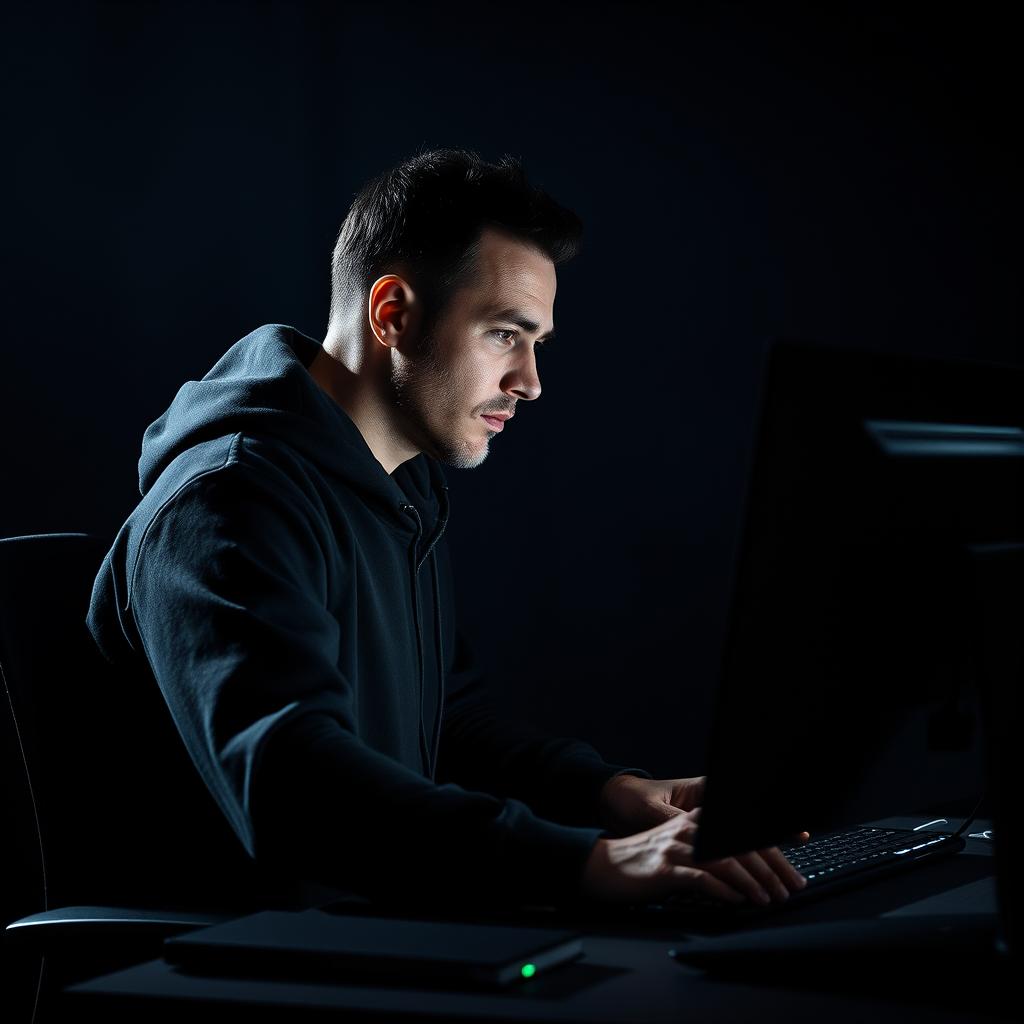 Til den midterste del af artiklen om OpenAIs sikkerhedsforanstaltninger ville et stærkt billede være en dramatisk komposition af en medarbejder, der arbejder intensivt ved en computer i et miljø præget af høj sikkerhed. Billedet fanger essensen af virksomheden med en mørk, fokuseret baggrund, der symboliserer de strenge elementer af overvågning og adgangskontrol. Den bløde belysning fra skærmen reflekterer på ansigtet, hvilket indikerer dyb koncentration og fortrolighed omkring arbejdet. Dette billede vil understrege den intensitet og alvor, der ligger bag OpenAIs strategi om at beskytte deres intellektuelle ejendom.

Billedet blev taget med et Canon EOS R5 kamera, udstyret med en RF 50mm f/1.2L linse. Med en blændeindstilling på f/2.8 og en lukkerhastighed på 1/60 sekunde giver dette en skarp fokus på medarbejderen, mens baggrunden er blødt udvisket, hvilket fremhæver motivet som hovedfokus. Lysopsætningen involverede brug af en blød led-lampe for at skabe en naturlig og intim atmosfære. Efterfølgende blev b