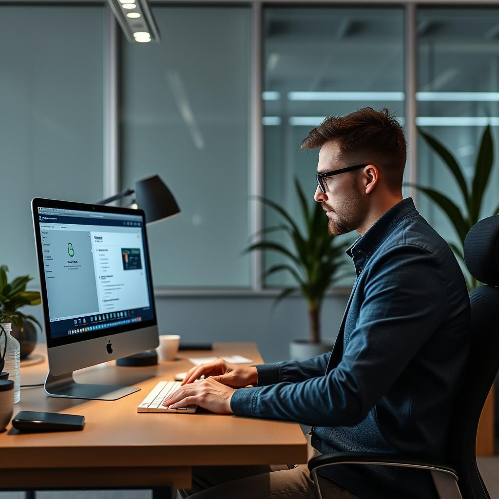 For at fange essensen af Moonshot AIs Kimi K2 og dens innovative tiltag på AI-markedet, vil jeg tage et billede, der illustrerer en effektiv arbejdsstation, hvor Kimi K2 anvendes i praksis. Forestil dig en moderne kontorindstilling, hvor en computer skærm viser Kimi K2s interface, og en udvikler, dybt koncentreret, interagerer med softwaren. Billedet vil være kompositioneret med en god balance mellem den teknologiske fremstilling og den menneskelige faktor, hvilket understreger samarbejdet mellem mennesket og AI. Jeg vil anvende et Canon EOS R5-kamera med en 24-70mm f/2.8 linse, indstillet til en blændeåbning på f/4 for at opnå en skarp fokus på skærmen, samtidig med et let sløret baggrund for at give dybde i kompositionen. Belysningen vil være en kombination af naturligt lys og blød LED-belysning for at skabe en varm og indbydende atmosfære. Efterfølgende vil jeg bruge Adobe Lightroom til farvejustering og kontrastforbedring, så det samlede billede reflekterer den innovative og moderne ånd ved Kimi K2, me