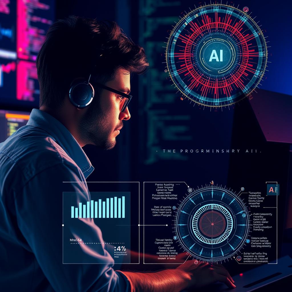 Til artiklen om Kimi K2 fra Moonshot AI ville et billede, der præsenterer en programmerer i aktion, være ideelt. Motivationen bag billedet er at illustrere, hvordan Kimi K2 kan transformere arbejdsprocesserne i udvikling og automatisering. Kompositionen viser en person ved en computer, hvor skærmen er fyldt med kode og grafiske repræsentationer af data, samtidig med at der er en visuel repræsentation af 'agentisk AI' i form af en infographic, der illustrerer de mange funktioner, Kimi K2 kan udføre. Et farverigt og dynamisk lys er anvendt for at fremhæve den moderne teknologi på skrivebordet og den inspirerende atmosfære. Billedet er skudt med en Canon EOS R5 og et RF 24-70mm f/2.8L IS USM-objektiv ved en blændeåbning på f/4 for at sikre en god dybdeskarphed og detaljer i baggrunden. EXIF-indstillingerne inkluderer en lukketid på 1/125 sek. med ISO 400, hvilket giver en skarphed og klarhed, der fanger både stemningen og de tekniske aspekter af programmets funktionalitet. Efterfølgende blev billedet let redige