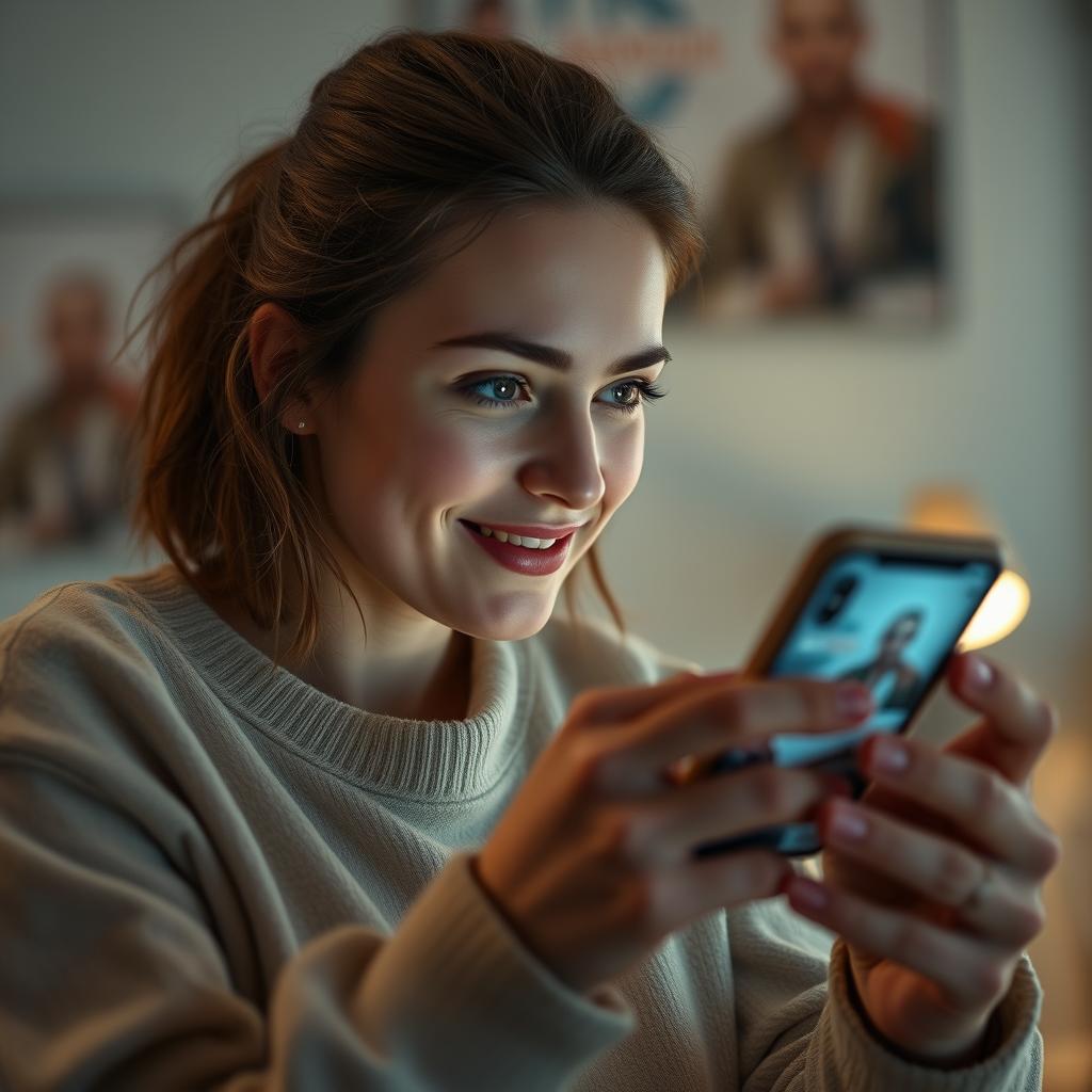 For at fange essensen af YouTube Shorts’ nye AI-værktøjer, ville jeg tage et dynamisk billede af en ung indholdsskaber, der interagerer med sin smartphone, mens hun eksperimenterer med billed-til-video-funktionen i appen. Motivets centrale fokus ville være ansigtet, der udstråler begejstring, mens hun ser et lille videoklip af et almindeligt billede, der animeres til liv for første gang. Kompositionen ville være tæt på, med en sløret baggrund, der illustrerer den kreative energi i rummet, hvilket skaber en samhørighed mellem personen og teknologien. Jeg vil anvende et Canon EOS R5 kamera med en 50mm f/1.2 linse for at opnå en skarp fokus på motivet med en smuk bokeh i baggrunden. Eksponeringsindstillingerne ville være 1/125 sek, f/2.8 og ISO 400 for at fange detaljerne i lyset og farverne fra telefonens skærm, som lyser ansigtet op. Efterfølgende ville der blive anvendt Lightroom til en let farvekorrektion og justering af kontrast og lysstyrke for at sikre, at billedet fremstår levende og engagerende – perf