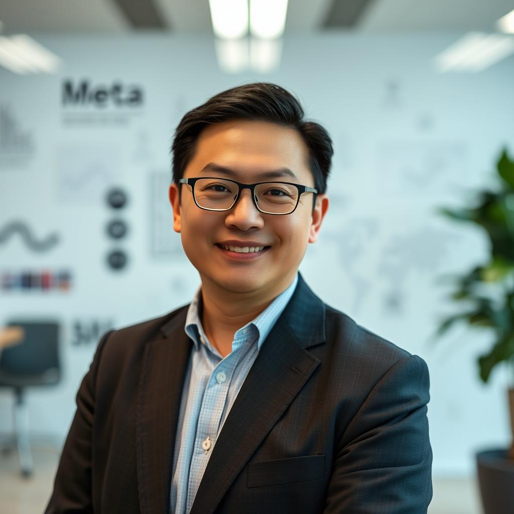 Til den første tredjedel af artiklen om Metas udnævnelse af Shengjia Zhao kan et billede, der fanger essensen af innovation og lederskab inden for teknologi, være meget effektivt. Jeg forestiller mig et portræt af Shengjia Zhao, der står i et moderne kontormiljø med grafik og skitser af AI-modeller på bagvæggen. Billedet skal være taget med en Canon EOS R5 med en 85mm f/1.2 linse for at opnå en smuk bokeh, der fremhæver Zhao som hovedmotiv. Jeg ville anvende en blød belysning fra en sidelys lyskilde, så ansigtstræk og fokus på hans ansigt fremstår klart og personligt, hvilket forstærker forbindelsen mellem hans vision og Metas ambition. Kompositionen ville følge tredelingsreglen, hvor Zhao placeres lidt til venstre i billedet, med AI-grafikken som en dynamisk baggrund, der understøtter emnet for artiklen. En dybdeskarphed på f/2.8 ville skabe en god balance mellem skarphed på motivet og blødhed i baggrunden. Billedet vil have en industriel men inspirerende atmosfære, som både signalerer teknologiens fremtid
