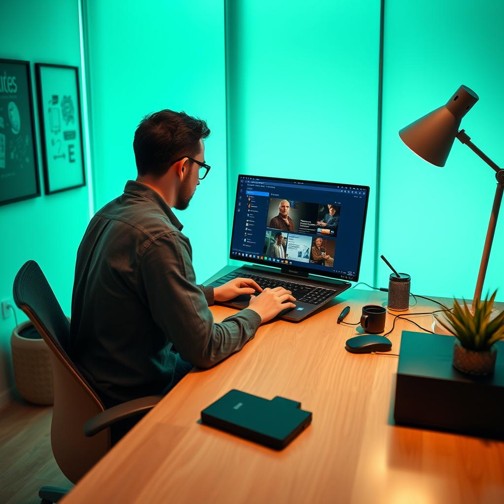 Til den midterste del af artiklen om Microsoft Edges nye Copilot Mode, ville et perfekt foto vise en moderne arbejdsstation med en bruger, der interagerer med Edge-browseren på en laptop. Billedet skal fange skærmen, hvor Copilot Mode vises tydeligt i aktion, muligvis med forslag og information synligt præsenteret. Kompositionen bør følge tredelingsteorien, hvor brugeren sidder til venstre i billedet og skærmen centralt. Dette vil skabe dynamik og fokus på interaktionen mellem mennesket og teknologien. For at opnå dette billede vil jeg anvende et Canon EOS R5 kamera med et RF 24-70mm f/2.8L IS objektiv. Indstillingerne ville være ISO 400 for at undgå støj, en blænde på f/4 for at sikre skarphed i både bruger og skærm, samt en lukketid på 1/60 sekund for at fange den naturlige lysindfald og eventuelle bevægelser fra brugeren. Efterfølgende ville billedet blive redigeret i Adobe Lightroom for at justere kontrasten og fremhæve detaljerne i skærmbilledet, hvilket vil understøtte nedfattelsen af den innovative f