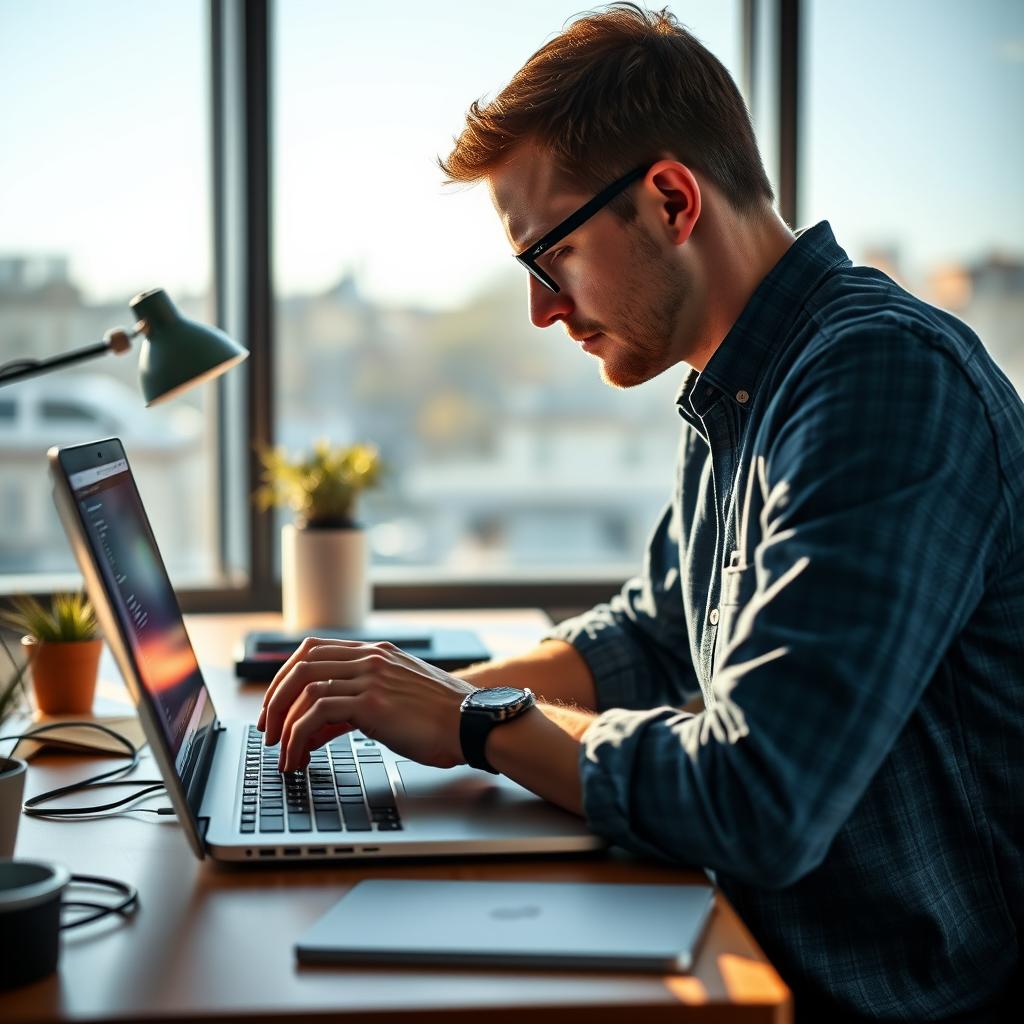 For at illustrere den stigende popularitet af GitHub Copilot med 20 millioner brugere, kunne jeg tage et billede af en udvikler i en moderne arbejdsplads, som koncentreret arbejder på sin laptop med GitHub Copilot åbent på skærmen. Motivets lys hælder imod den varme morgenlys, der filtrerer ind gennem vinduet, hvilket fremhæver den kreative atmosfære. Baggrunden kunne vise en tavle med optegnelser eller en skærm, der viser kode, for at kommunikere, at udvikleren er dybt engageret i at udnytte teknologien. Billedet vil blive taget med et Canon EOS R5 med en 50mm f/1.2 linse, hvilket giver en smuk dybdeskarphed, der fremhæver motivet, mens baggrunden forbliver sløret. Eksponeringsindstillingen kunne være ISO 200, f/1.2 og en lukkerhastighed på 1/100 sek. For post-produktionen ville jeg anvende Adobe Lightroom til at justere farvetoner og kontraster, så billedet fremstår levende og inspirerende, hvilket effektivt underbygger artiklen om Copilots hurtige vækst og popularitet blandt udviklere.