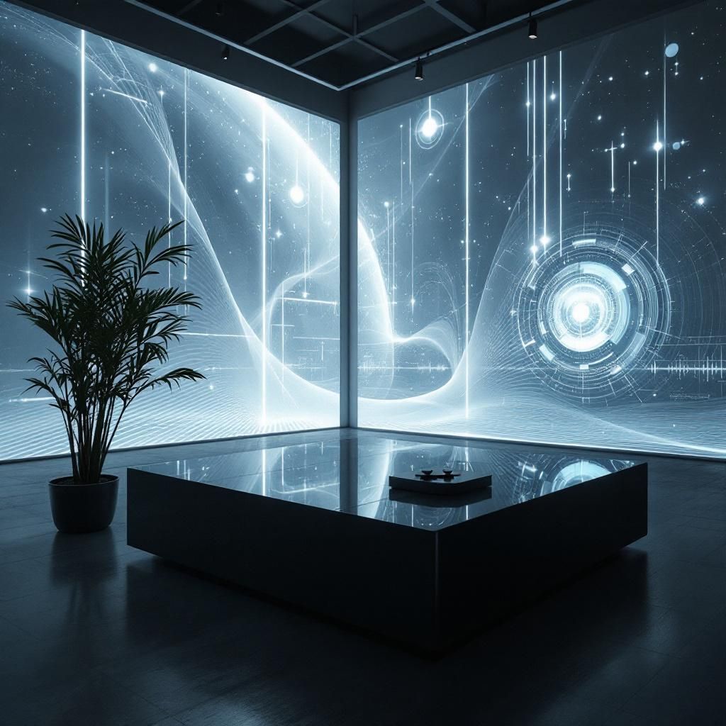 Til artiklens midterste afsnit, kunne et foto af en kunstnerisk installation, der visualiserer samspillet mellem AI og musik, være ideelt. Billedet kunne udstille en AI-musikgenerator i en moderne, minimalistisk indretning med futuristiske lys, der reflekterer innovationens ånd. Kompositionen skal inkludere delvis uskarpe elementer i baggrunden, så fokus forbliver på generatoren, der kan være forbundet til højtalere, hvilket giver en følelse af teknologi i aktion. Dette ville symbolisere det potentielle samarbejde mellem AI og musik. Til dette billede ville jeg bruge et Sony A7R IV-kamera med en 24-70mm f/2.8 zoomlinse. For at opnå en klar fokus på generatoren og skabe en blød bokeh-effekt i baggrunden, ville jeg sætte blænde til f/2.8 og indstille lukkertiden til 1/125 sekunder for at forhindre bevægelsessløre. ISO ville være indstillet til 400, da stedet kunne have varierende lysforhold. Billedredigering ville inkludere justering af kontrast og farvemætning for at fremhæve det futuristiske tema.