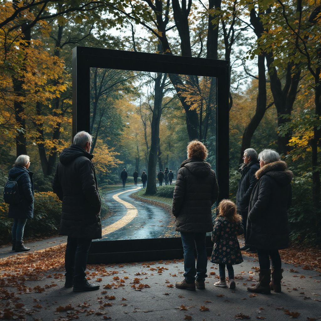 Forestil dig et realistisk, dokumentaristisk foto, der fanger den konkrete indvirkning af europæisk AI-teknologi i det almindelige miljø: En travl bypark i en dansk by, hvor en gruppe forskellige mennesker – familier, pensionister, unge – interagerer med digitale skærme og interaktive installationer, der er drevet af FLUX-teknologien. På en stor, diskret skærm i midten vises dynamiske, hyperrealistiske billeder skabt af AI’en, som tilpasser sig scenens karakter og brugerens behov uden at blive prætentiøse eller futuristiske. Billederne afspejler både lokale landskaber og kulturelle elementer, men er forvandlet gennem AI’s billedgenerering i en måde, der føles naturlig og helt integreret i miljøet. Denne scene illustrerer, hvordan avanceret AI i praksis kan forbedre samfundslivet ved at gøre kompleks visualisering tilgængelig i offentlige lokale, uden at fokusere på personer foran skærme. Det indrammer en hverdag, hvor teknologi er en naturlig del af bymiljøet, hjælper med kommunikation, læring og offentlige