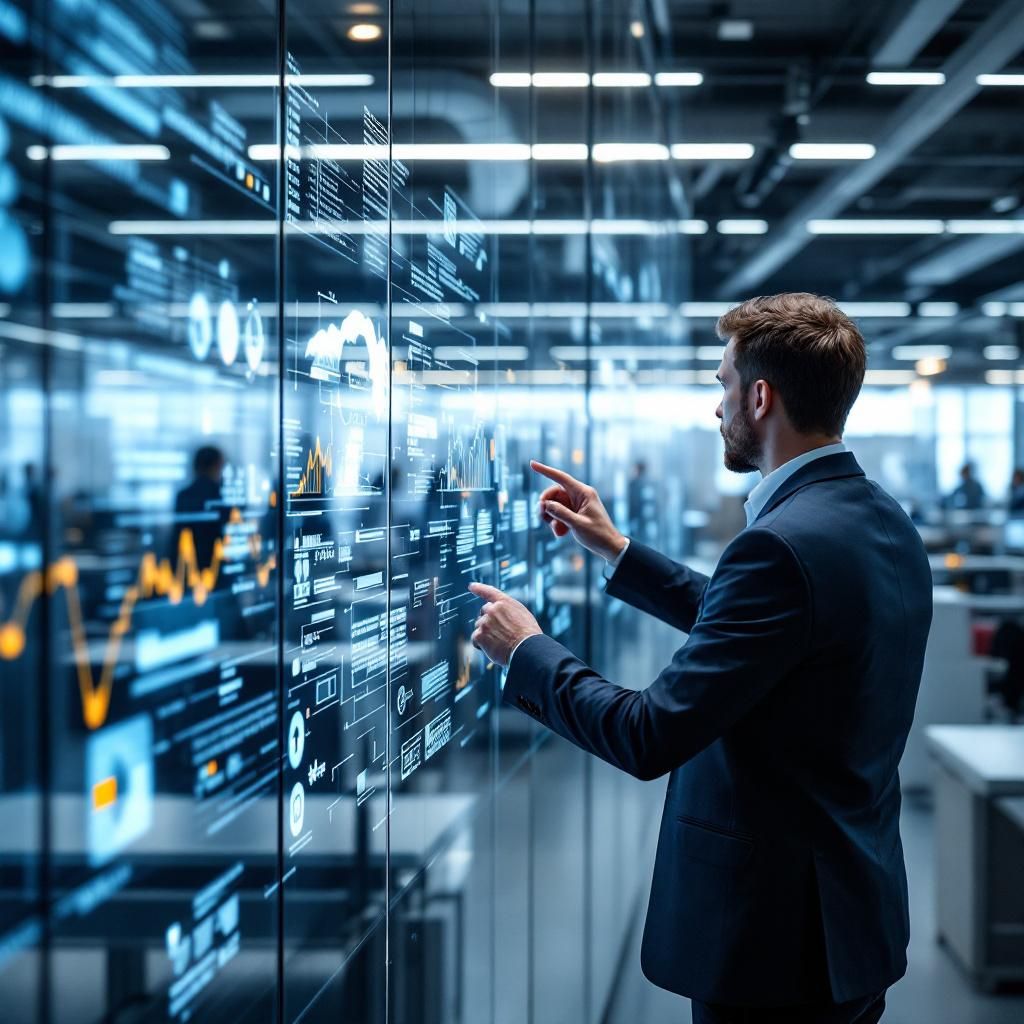 Det mest fængende og spændende foto, der kan visualisere artikelens kerne, er et dokumentaristisk billede taget i en moderne, high-tech produktions- eller innovationsfacilitet. Forestil dig en omfattende, panelet af store, transparente displaypaneler, der viser komplekse datastrømme og AI-visualiseringer i bevægelse, uden at menneskene er i fokus – kun deres hænder, der interagerer med dataene. Stedet er præget af heterogene, højteknologiske elementer: kabler, holografiske projektioner og innovative enheder, der symboliserer avanceret AI-udvikling. Lyset er dæmpet, men med skarpe, riktige lysparceller, der belyser de dynamiske grafer og algoritmer, hvilket skaber en atmosfære af innovation og hastighed, uden at det bliver sci-fi eller overdrevet futuristisk. Billedet understreger produktets effekt ved at skildre en hverdagssituation, hvor AI-teknologi drives frem af virkelighedens virksomheder og forskningsmiljøer. Det visualiserer en realistisk, men kraftfuld virkelighed, hvor avanceret AI, som Claude Haiku
