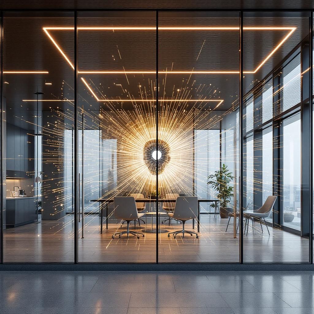 Det mest fængende og spændende foto, der visualiserer Claude Skills i en dokumentaristisk og realistisk stil, kunne være et billede af en moderne, højteknologisk kontorbygning, der symboliserer en aktiv virksomhedsledelse i fokus. Forestil dig et billede taget gennem en stor kontorudvendig glasfacade, hvor man ser en abstrakt, men realistisk repræsentation af datastrømme i form af lyse, flydende linjer og pulserende digitale bølger, der strømmer ud fra et centralt, animeret ikon, der symboliserer AI. Disse datafloder infiltrerer ind i bygningen, som en metafor for teknologiens integrering i virksomhedens hverdag, uden direkte at vise personer. Atmosfæren er præget af naturligt lys, der reflekteres i glasset, så det giver en følelse af åbenhed og innovation, mens de subtile, lyse LED-visualiseringer antyder den gennemgående dynamik og intelligens i dataflowet. Dette billede fremhæver, hvordan AI som Claude Skills er dybt forbundet med de strategiske processer i erhvervslivet, og visualiserer den abstrakte be