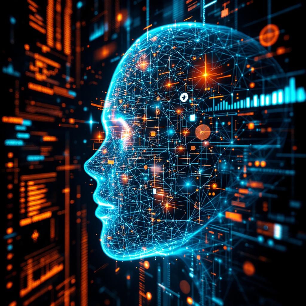 For at visualisere den komplekse, men essentielle proces med stress-test af AI-modeller, kan et realistisk og dokumentaristisk billede skabes ud fra en abstrakt, men præcis repræsentation af datastrømme og algoritmiske dilemmaer i et moderne forskningsmiljø. Forestil dig en nærbillede-vinkel af en stor, transparent lærred eller skærm, hvor komplekse linjer af lys og farvede signaler flyder og interagerer mellem symboler og diagrammer, der illustrerer de matematiske modeller og tradeoff-scenarier. Dette scenario afspejler den tekniske kompleksitet uden at inkludere menneskelige figurer, hvilket understreger automatiseringens og dataanalysens rolle i AI-udvikling, samt de kritiske vurderinger, der foregår i baggrunden for modeltestning. Det forventede billede er både stillestående og dynamisk, med fokus på det abstrakte samspil mellem datadrevne visualiseringer, netværkslignende strukturer og sandsynlighedsrotationer, hvilket symboliserer den komplekse proces med at identificere svaghede