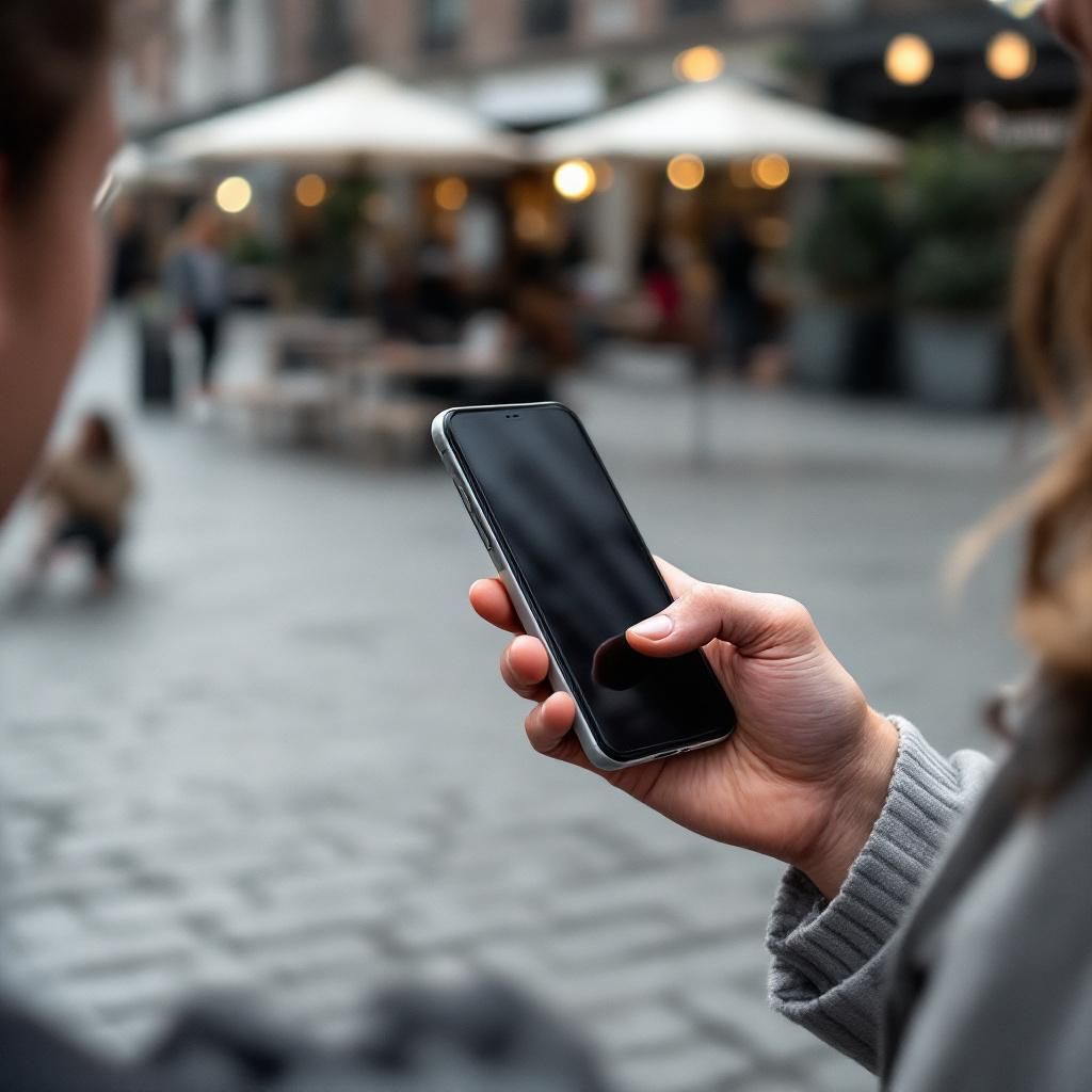 Det mest fængende og spændende foto for artiklen kan være en dokumentaristisk, realistisk scene, hvor man ser en almindelig telefon eller en smart enhed, der er tæt på at blive åbnet eller taget op. Billedet viser en person, hvis hånd er i fokus, men uden at afsløre personens ansigt, hvilket skaber en følelse af dagligdagsnærvær og umiddelbarhed. Baggrunden er en smule uklar, men antyder en moderne, stilfuld menneskemiljø, som en café, offentlig plads eller en hjemmearbejdsplads, med et subtilelement – måske en digital skærm eller en app-visualisering – der symboliserer den avancerede teknologi bag AI-stemmer. Dette fokus på den praktiske anvendelse i hverdagen understreger den dokumentaristiske realisme uden at blive kliché eller clichér. Denne scene illustrerer den daglige, uundgåelige kontakt med AI-teknologi, samtidig med at den abstrakte tænkning i artiklen om AI’s illusion af menneskelighed bliver visualiseret gennem det mere subtile, realistiske miljø. Det formidler både truslen og potentialet, hvor d