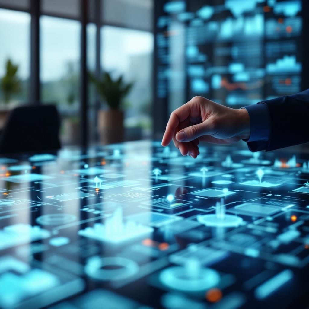I den midterste tredjedel af artiklen kan en dybt realistisk dokumentaristisk scene visualiseres, hvor en offentlig myndighed eller et moderne government office anvender avanceret data-visualiseringsteknologi til at kommunikere komplekse oplysninger til offentligheden. Billedet kan vise en stor, oplyst informationsskærm eller en digital tavle, der visualiserer bevægelige infografikker og diagrammer, der illustrerer datastrømme, oversættelse og lokalisering af information i flere sprog. I forgrunden er en gruppe professionelle, der uden direkte menneskelig interaktion arbejder med interaktive enheder, eksempelvis touch-skærme eller mobile enheder, hvor informationen hurtigt tilpasses forskellige målgrupper. Farvetemperaturen er neutral, men med subtile, teknologiske nuancer i blåt og grønt, der fremhæver sikkerhed og præcision. Et fokus på datasikkerhed og gennemsigtighed, symboliseret gennem tydelige vandmærker og informationsmærkning, understøtter den dokumentariske, realisme-fokuserede stemning uden at over