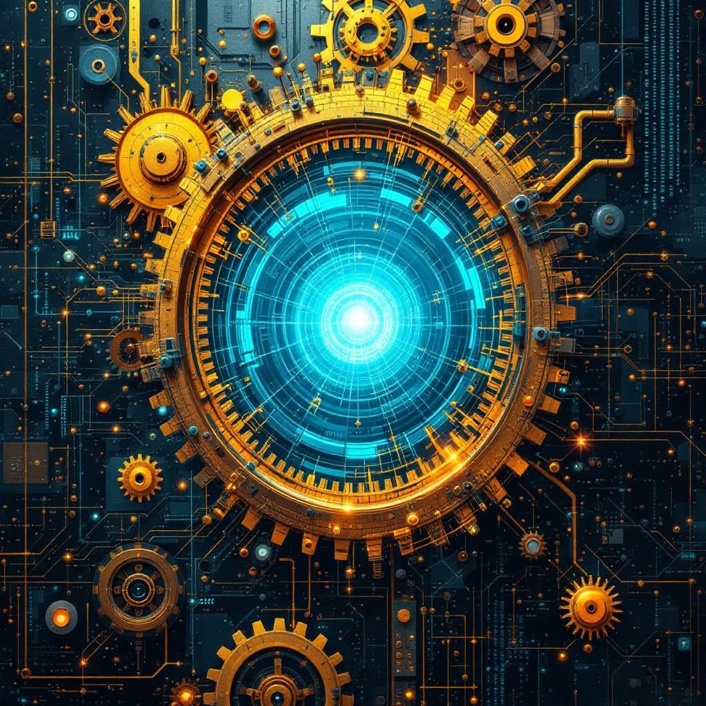 Det mest fængende og spændende foto baseret på abstrakte repræsentationer af emnerne i artiklen kunne visualiseres som en kompleks, lagdelt metafor for AI’s udfordringer i enterprise-miljøet. Forestil dig en nærbillede af et stort, maskinelt urværk, hvor de indviklede gear og mekanismer symboliserer de tekniske og organisatoriske lag i AI-codegenskaber. Uret er delvist åbnet, så man kan se ind i dets indre mekanismer, der glider uensartet, hvilket illustrerer de skjulte fejl, begrænsede kontekstforståelse og de operationelle blind spots — alt sammen real-world udfordringer i AI’s integration i komplekse systemer. Lyset falder blødt over mekanikken, hvilket giver et dokumentaristisk, men hypotetisk, indtryk af det indre liv i digital infrastruktur; en visualisering af de risici, der kan gemme sig i det usete, men alligevel afgørende, maskineri bag AI-baseret kodeproduktion. Dette billede af en mekanisk, næsten biologisk, uretlinje symboliserer samtidig tidens pres, den teknologiske kompleksitet og behovet f