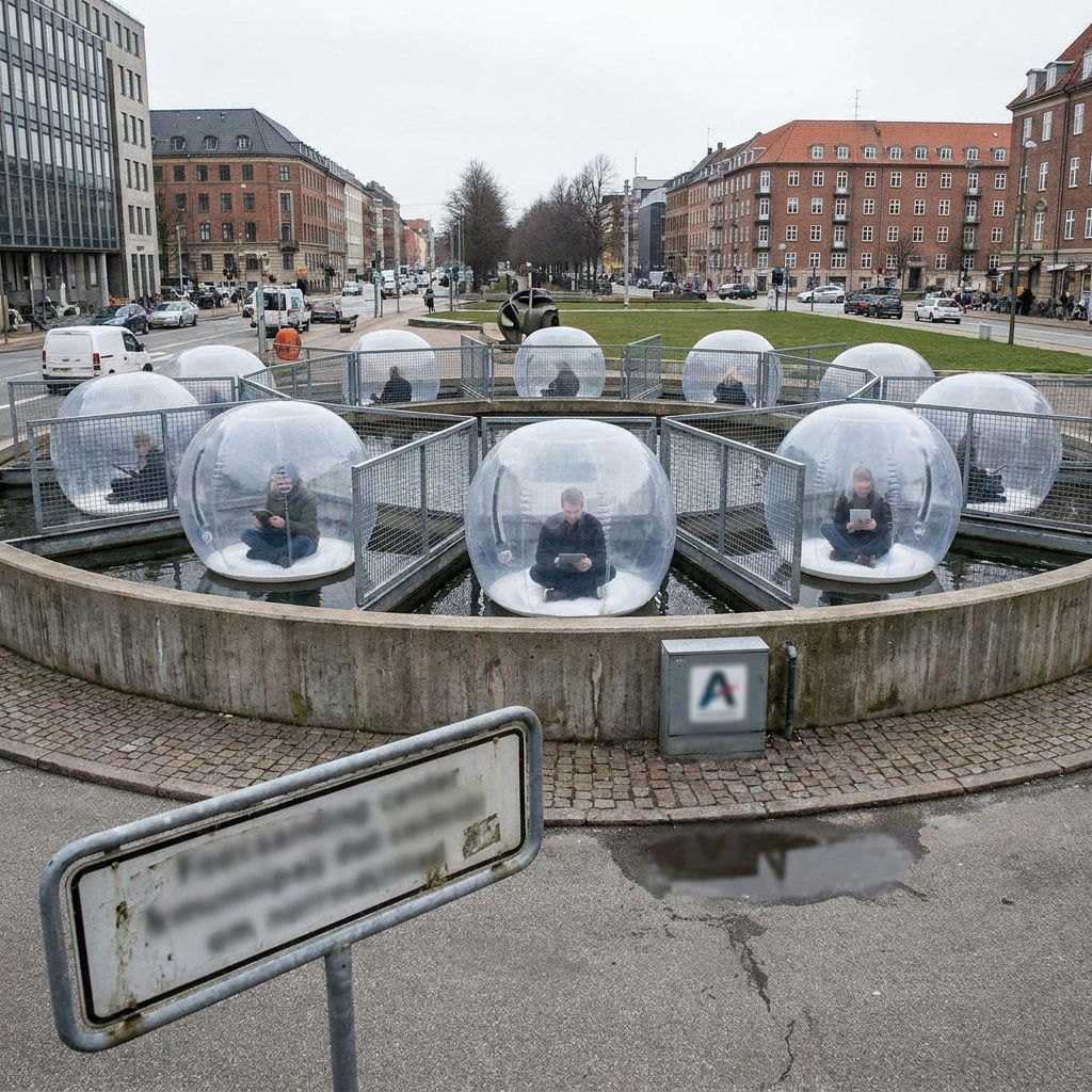 Makro af slidt betongulv med cyan og grøn bane, tæt detalje der viser brug og mærkning.