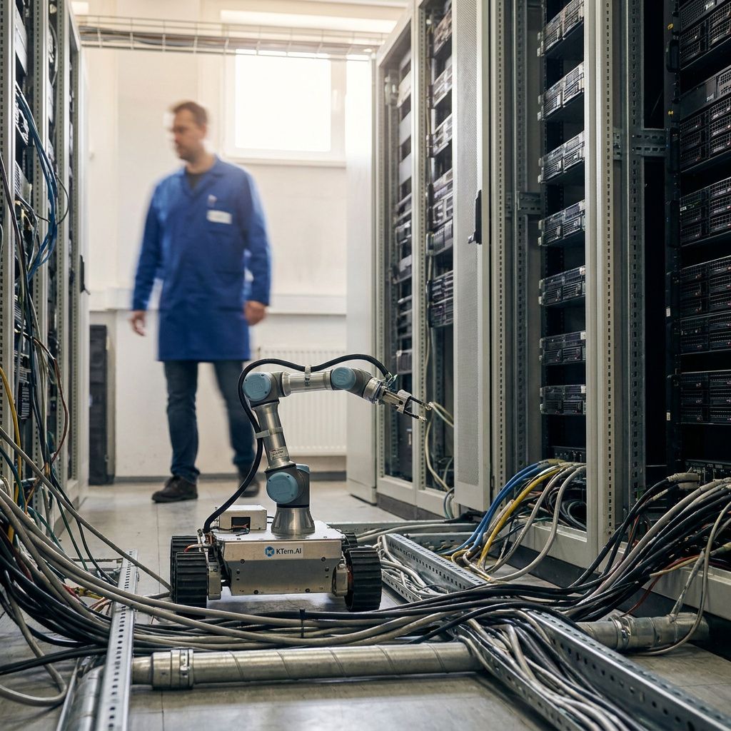 Nærbillede af en knude i farvede tråde på et systems‑kort, metafor for governance‑kompleksitet.