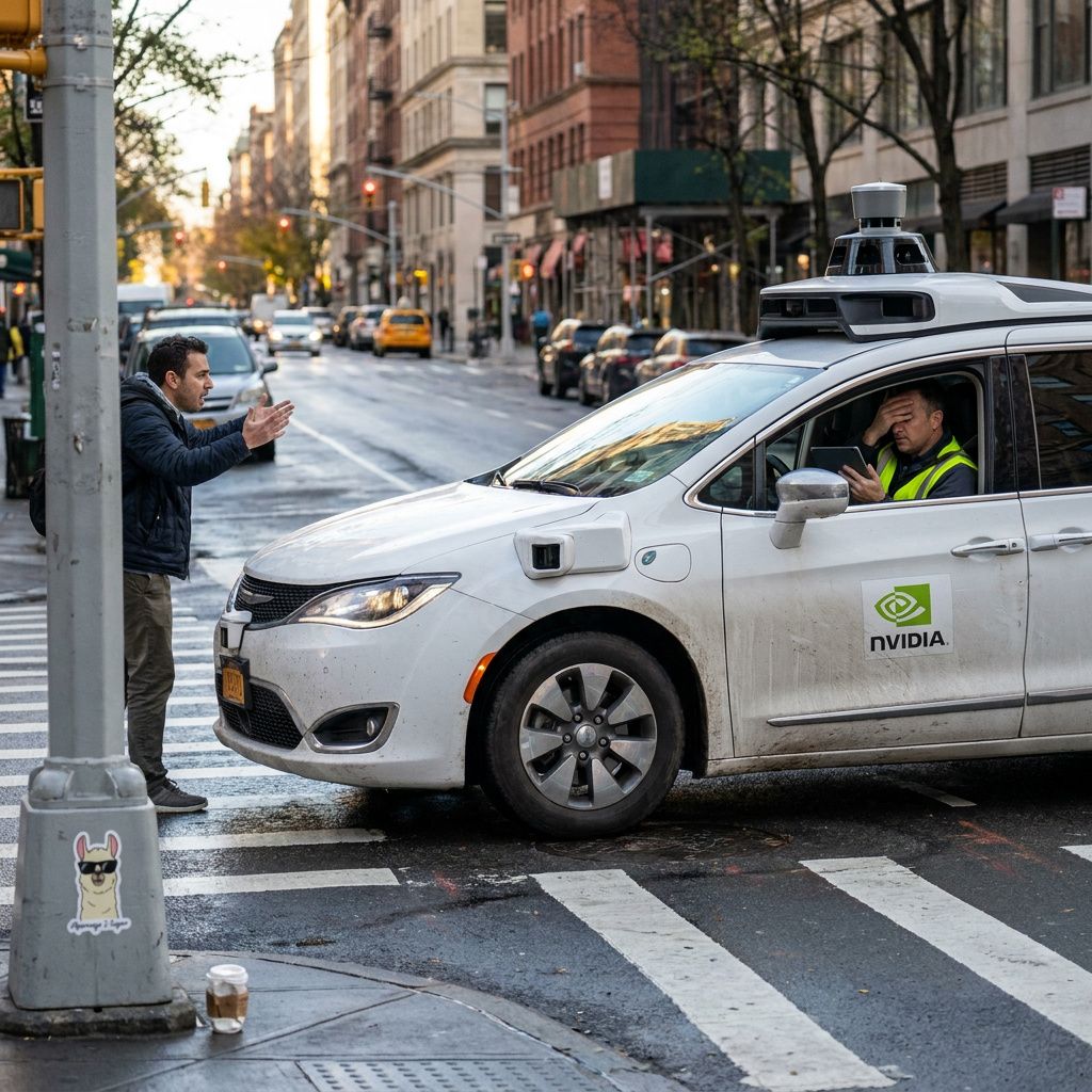 Makro af robotaxi‑sensorens gummipakning med regndråber og slitage — illustrerer installations- og kalibreringskrav.