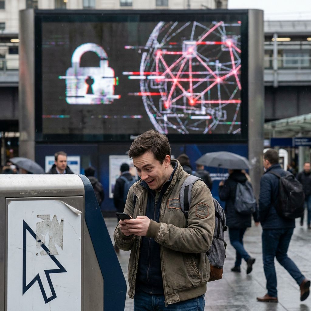 Tæt makrofoto af cyan/grøn tape på en transportvogns håndtag i et operationsrum, viser mærkning og slid.