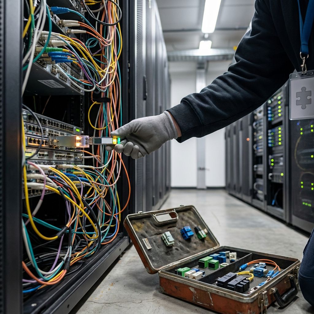 En service‑niche med en robust datareel, båndet kører uafbrudt mellem to spoler som metafor for append‑only replay.