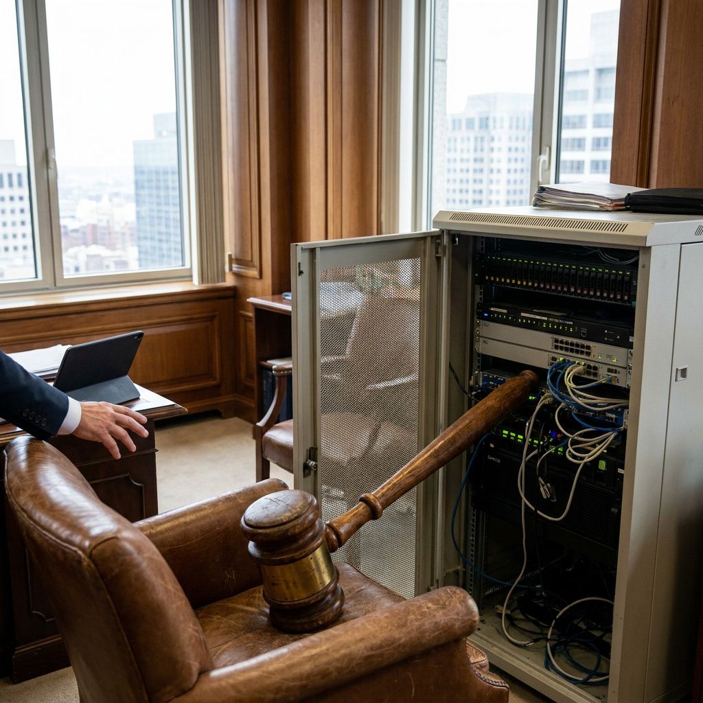 Alternativ makrokandidat: slidt metalmærke tæt på lås med cyan streg og støv.