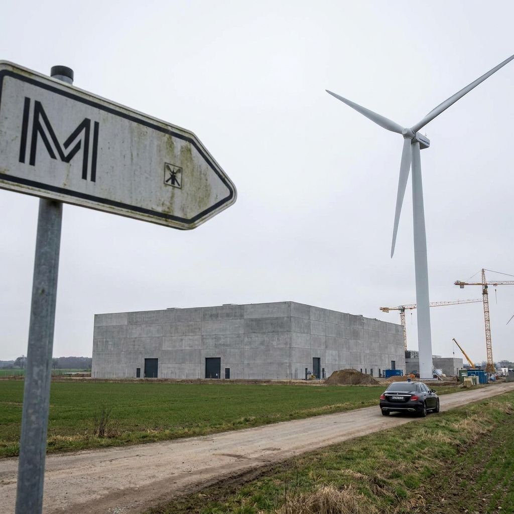 Offentlig vestibule med to adgange i hver sin farvetone; indkøbsansvarlig tøver i valget
