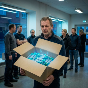Nordisk, beslutningsnær scene: SME‑teknisk leder ved en pakkerullebane i skumring med indigo skygger og cyan/green data‑puls, viser konsekvensen af et runtime‑valg.